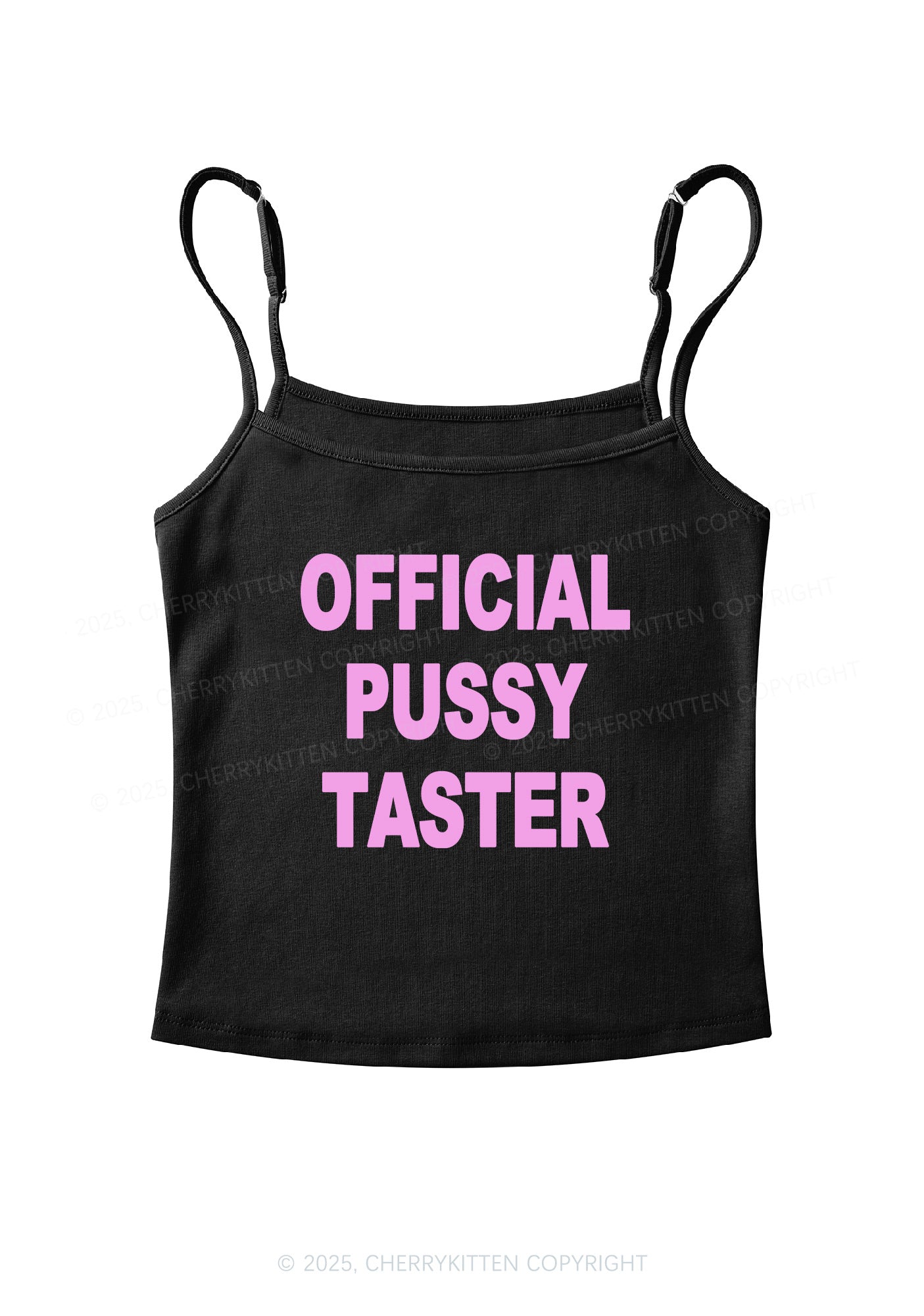 Official Puxxy Taster Y2K Spaghetti Strap Cami Cherrykitten