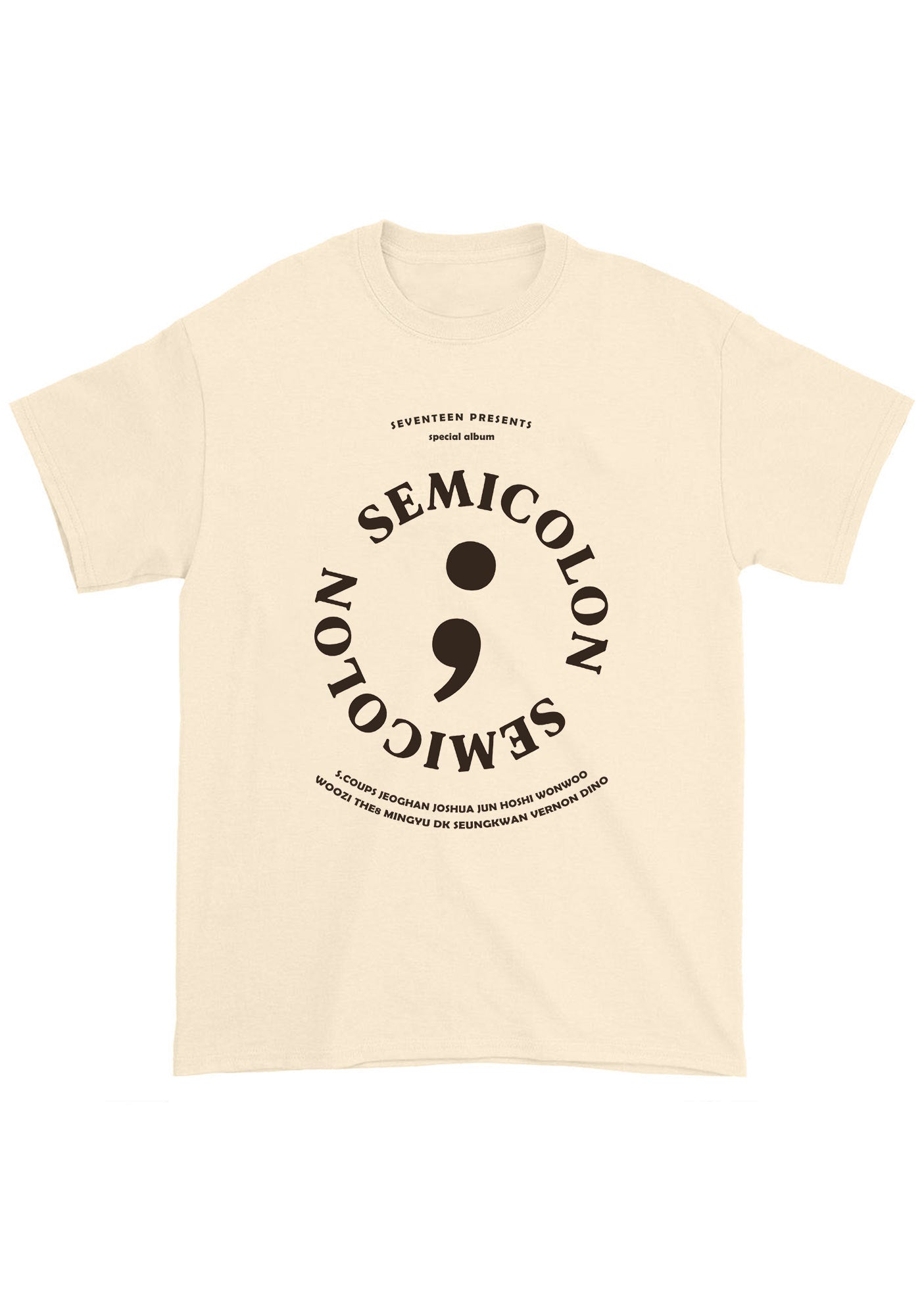 Semicolon Svt Kpop Chunky Shirt