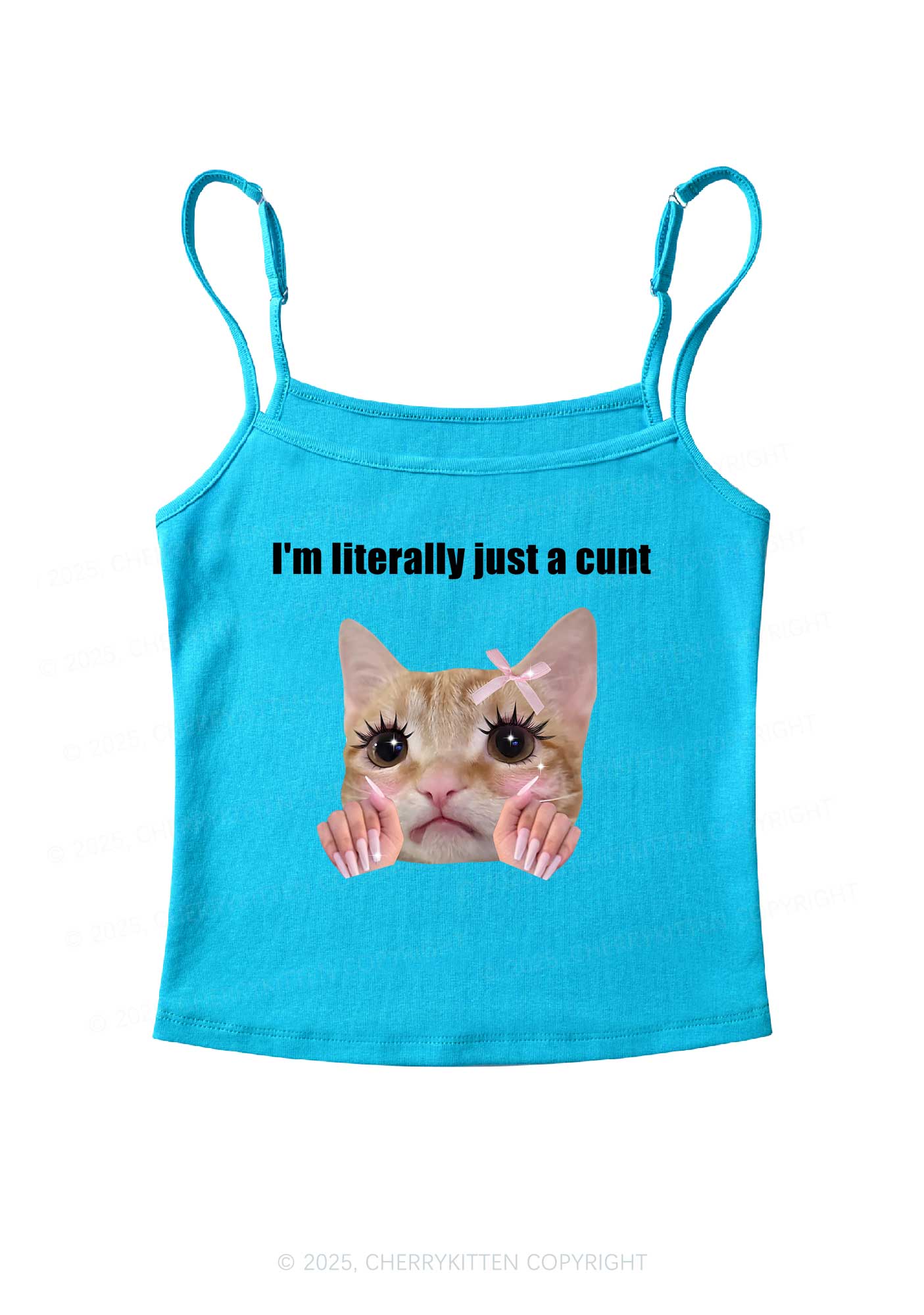 Im Literally Cxxt Y2K Spaghetti Strap Cami Cherrykitten
