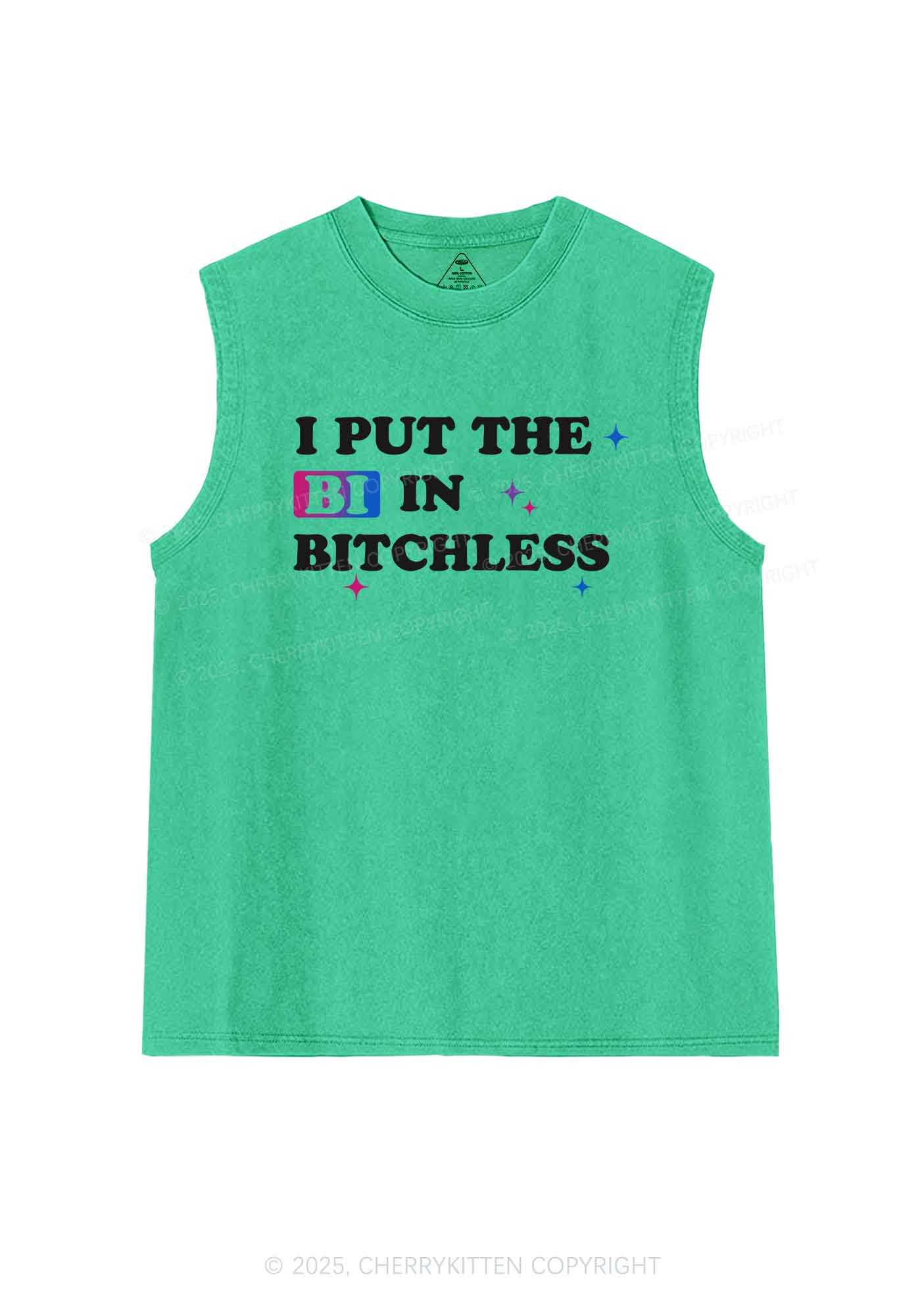 Put BI In Bxxchless Pride Y2K Washed Muscle Tank Cherrykitten