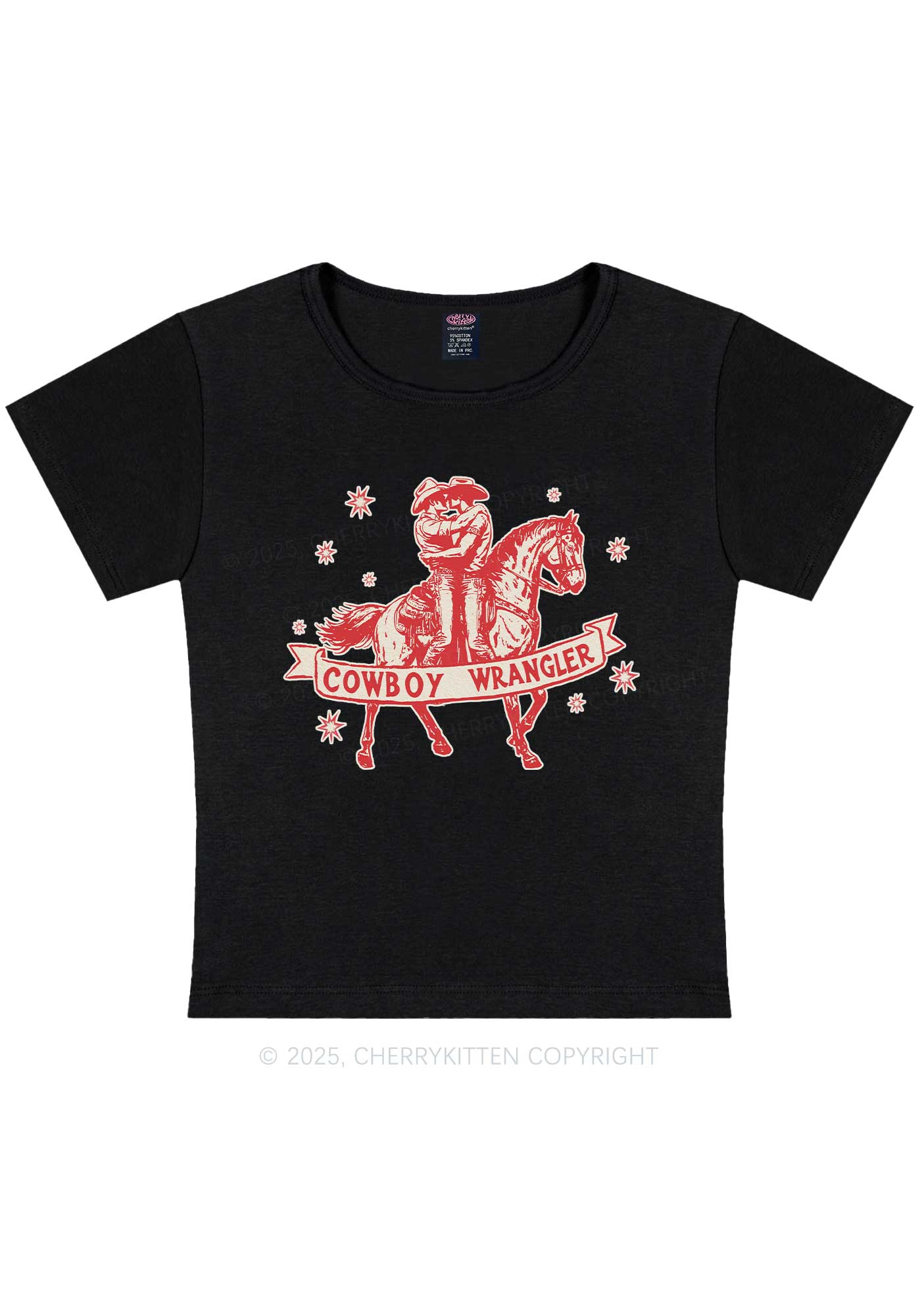Cowboy Wrangler Pride Y2K Baby Tee Cherrykitten