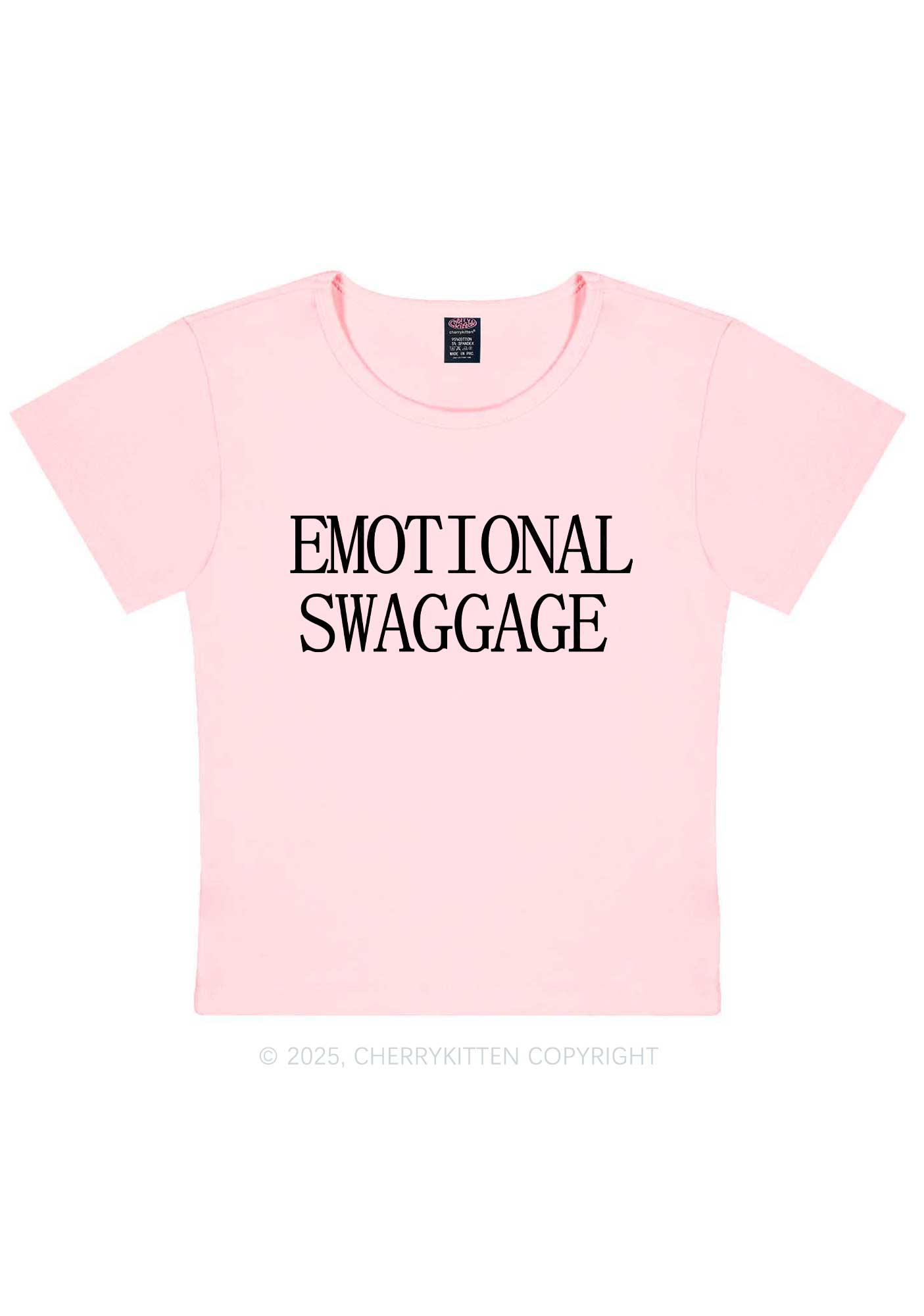Emotional Swaggage Y2K Baby Tee Cherrykitten