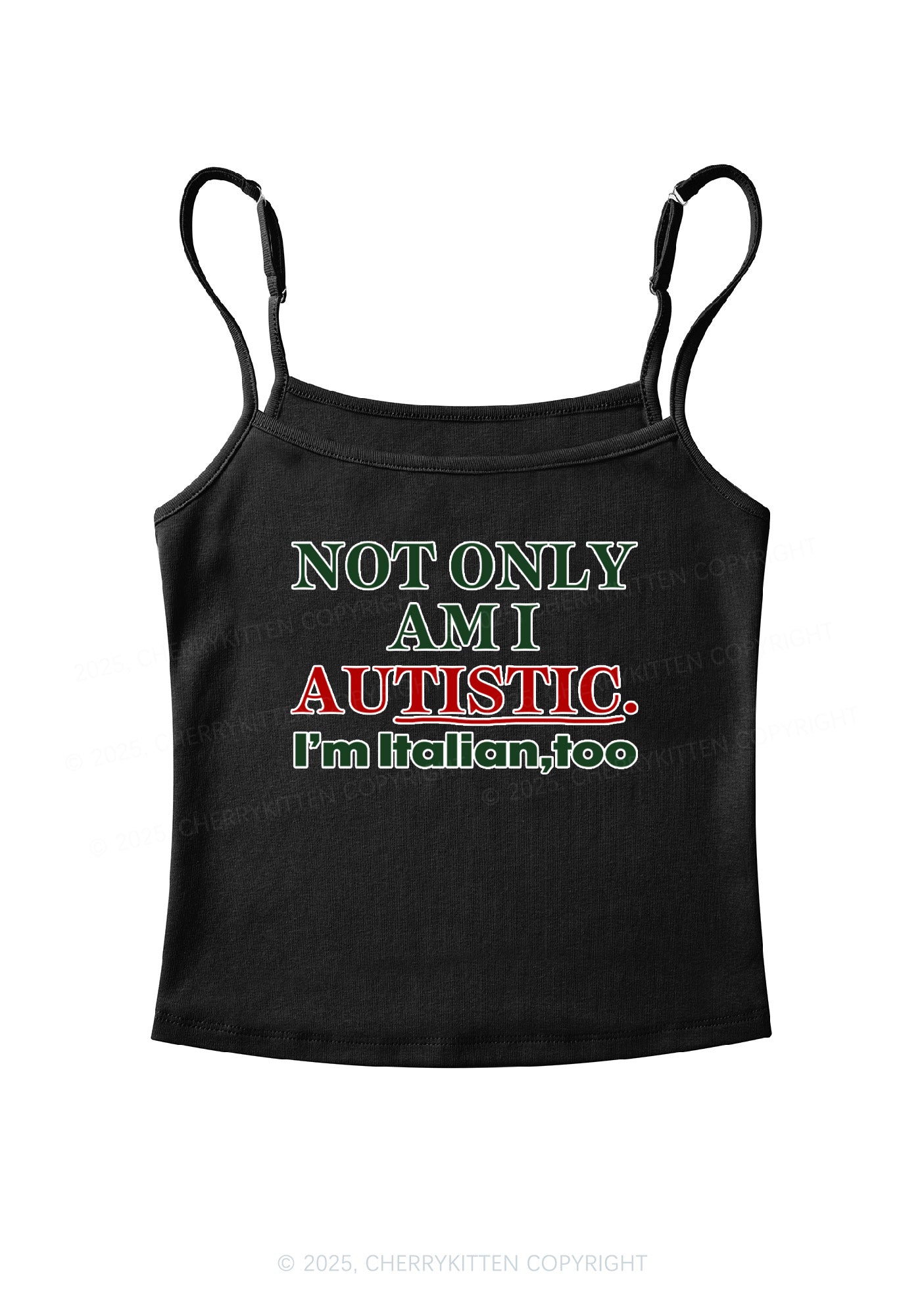 Not Only Autistic Y2K Spaghetti Strap Cami Cherrykitten