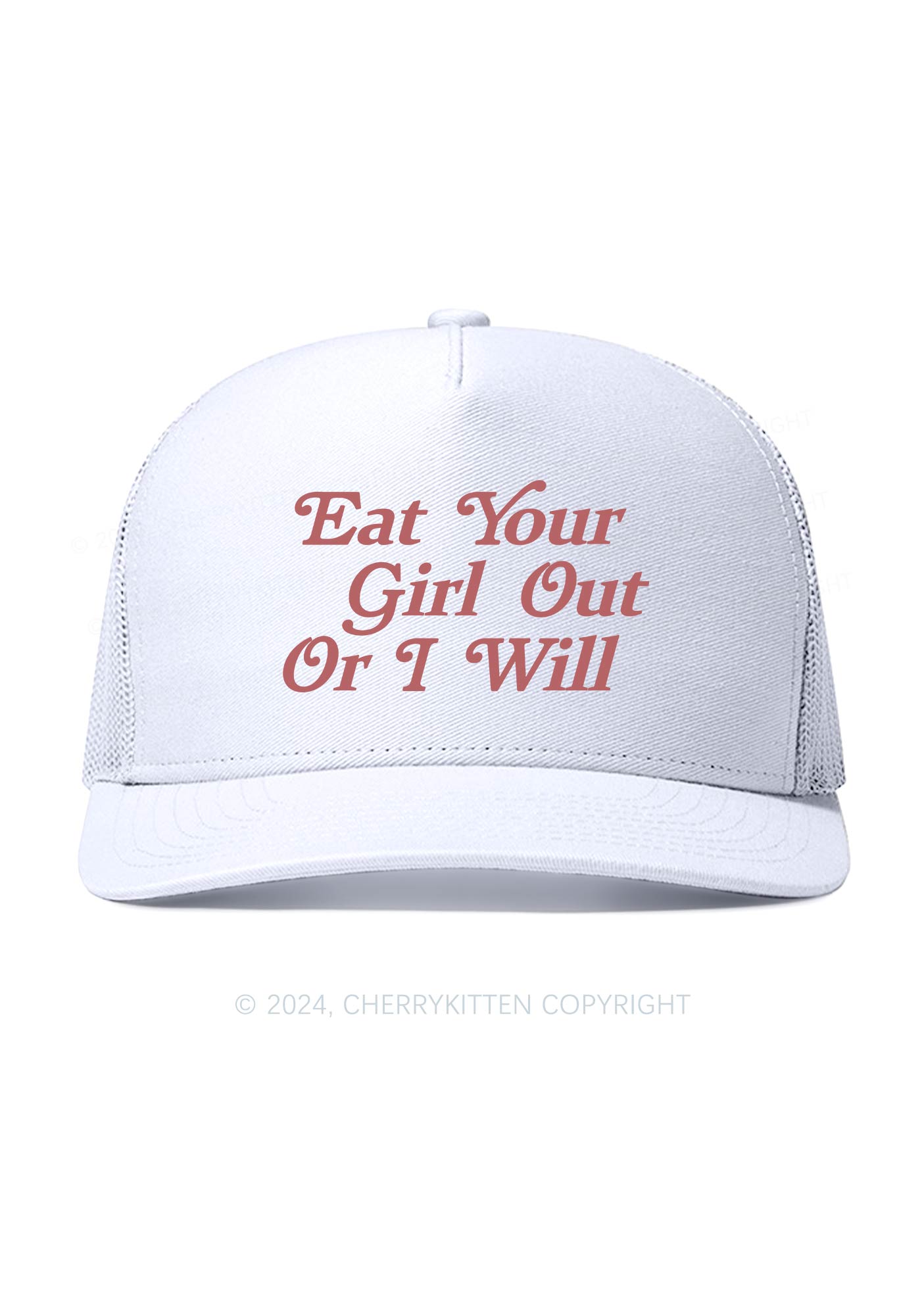 Eat Your Girl Out Y2K Trucker Mesh Hat Cherrykitten