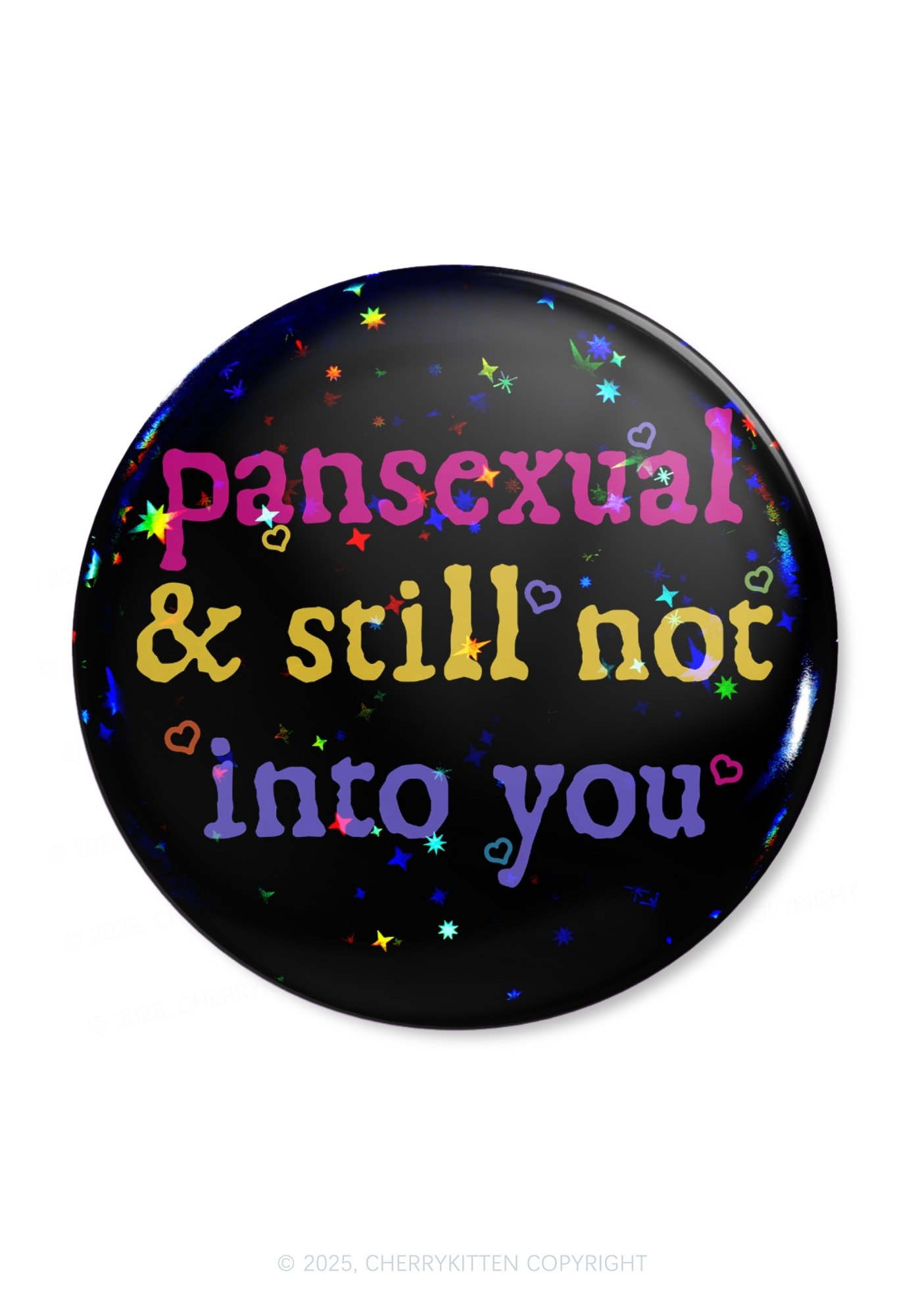 Pansexual Still Not Into You Pride 1Pc Y2K Pin Badge Cherrykitten
