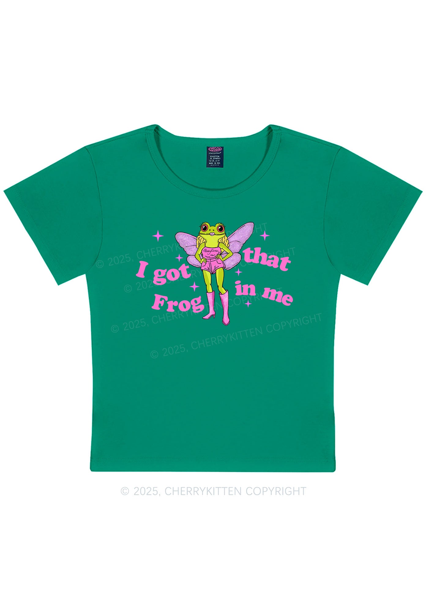 I Got That Frog Y2K Baby Tee Cherrykitten