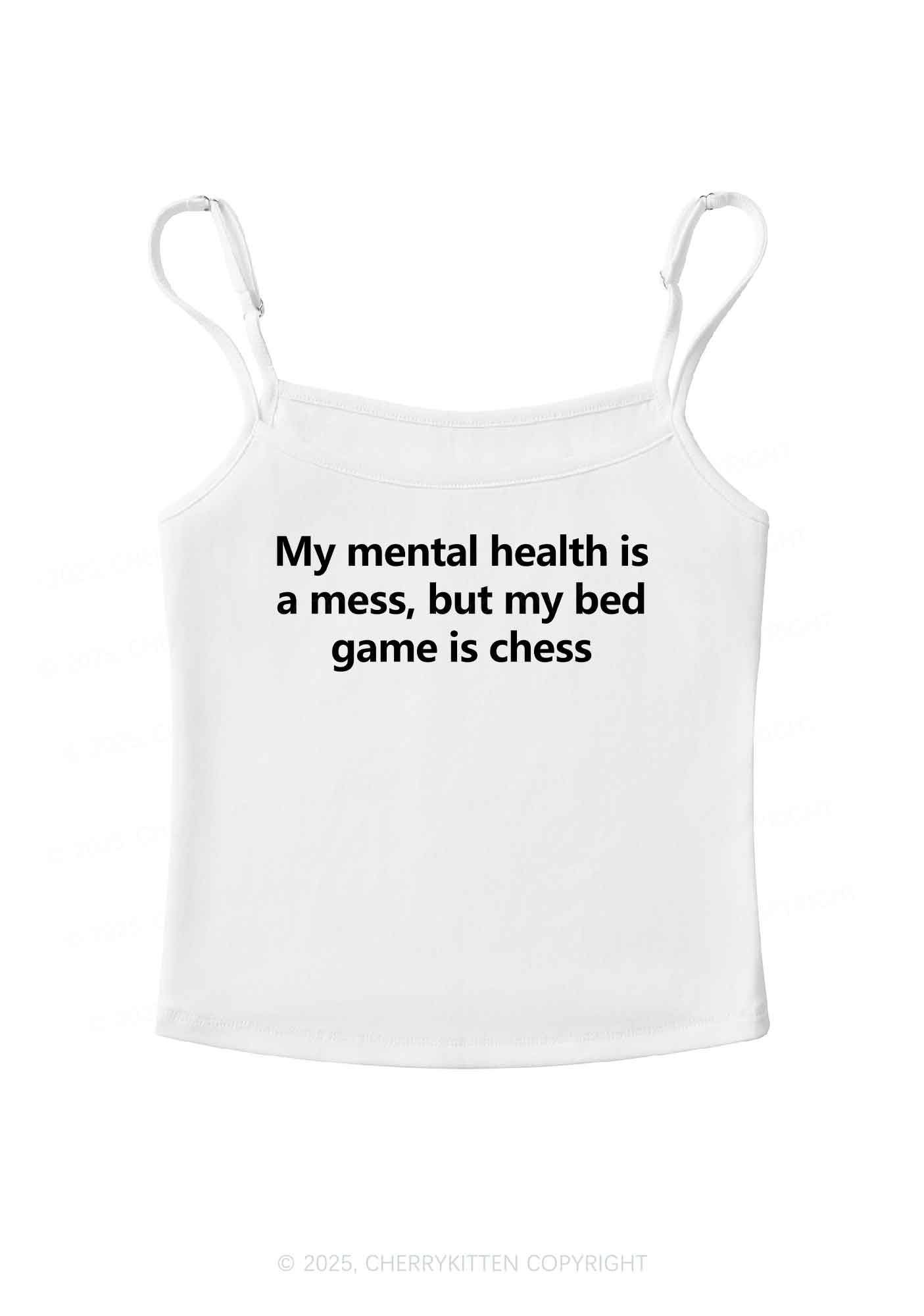 My Mental Health Is Mess Y2K Spaghetti Strap Cami Cherrykitten