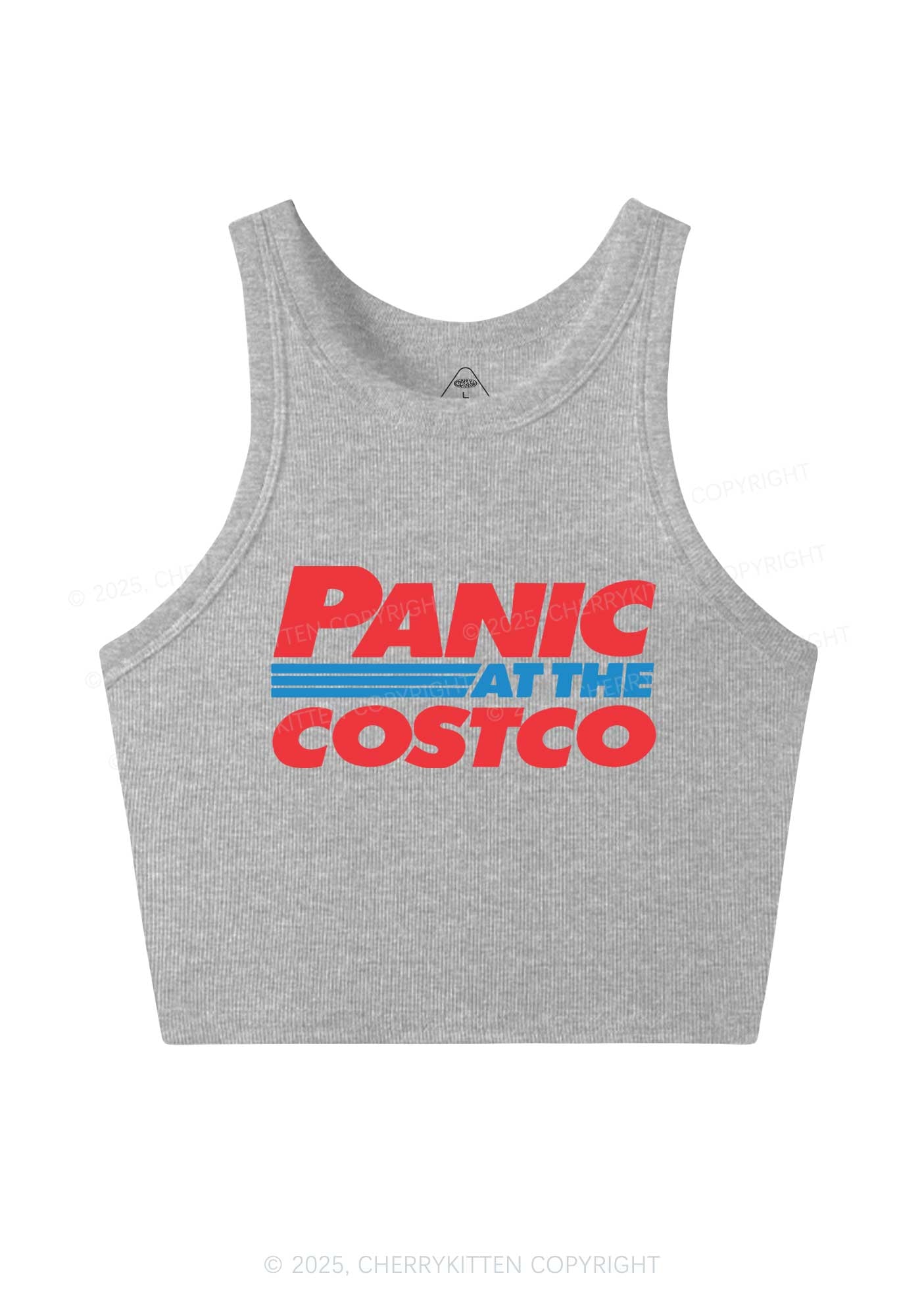 Panic Costco Y2K Crop Tank Top Cherrykitten