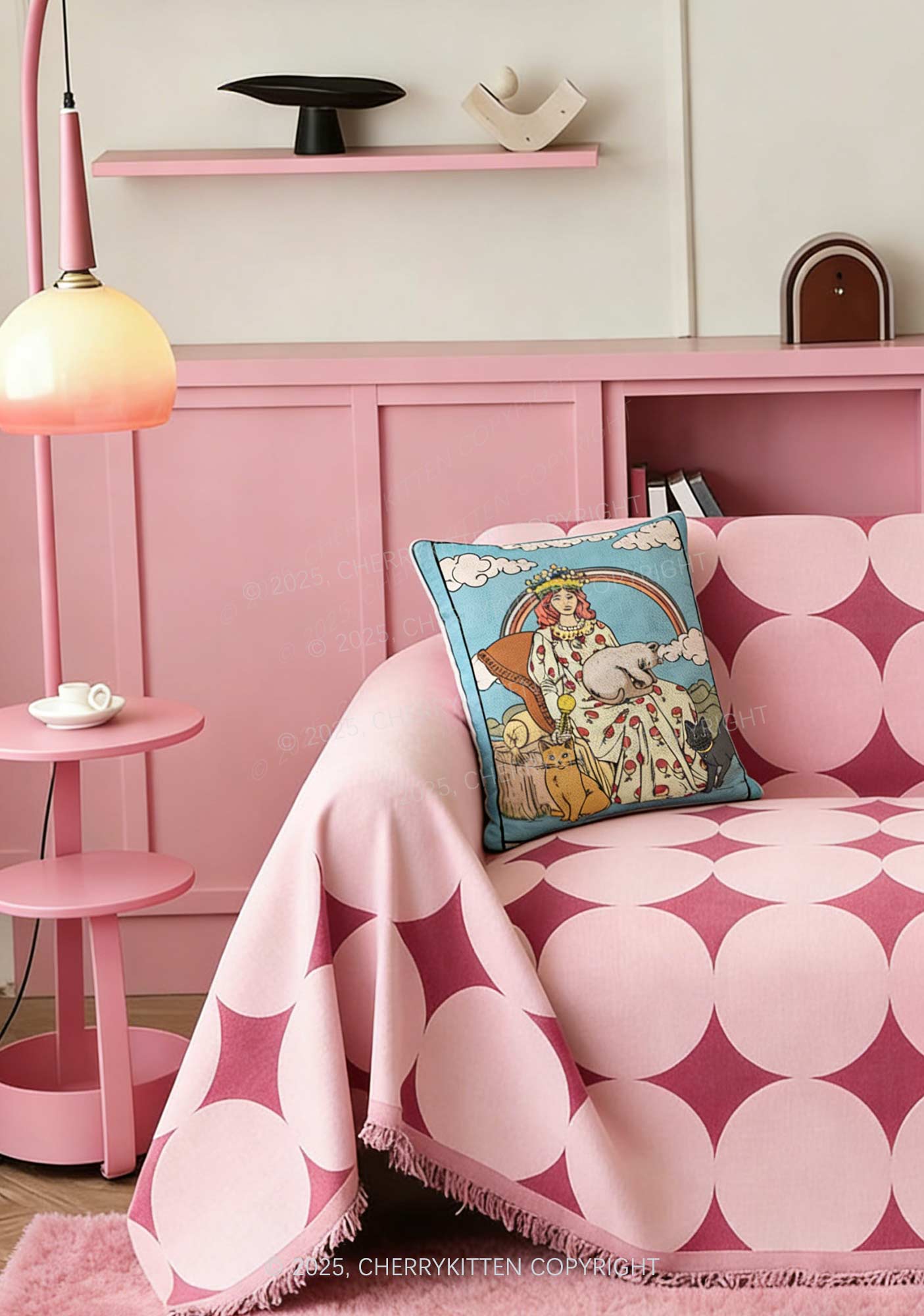 The Cat Lady Y2K Ugly Pillow Cherrykitten