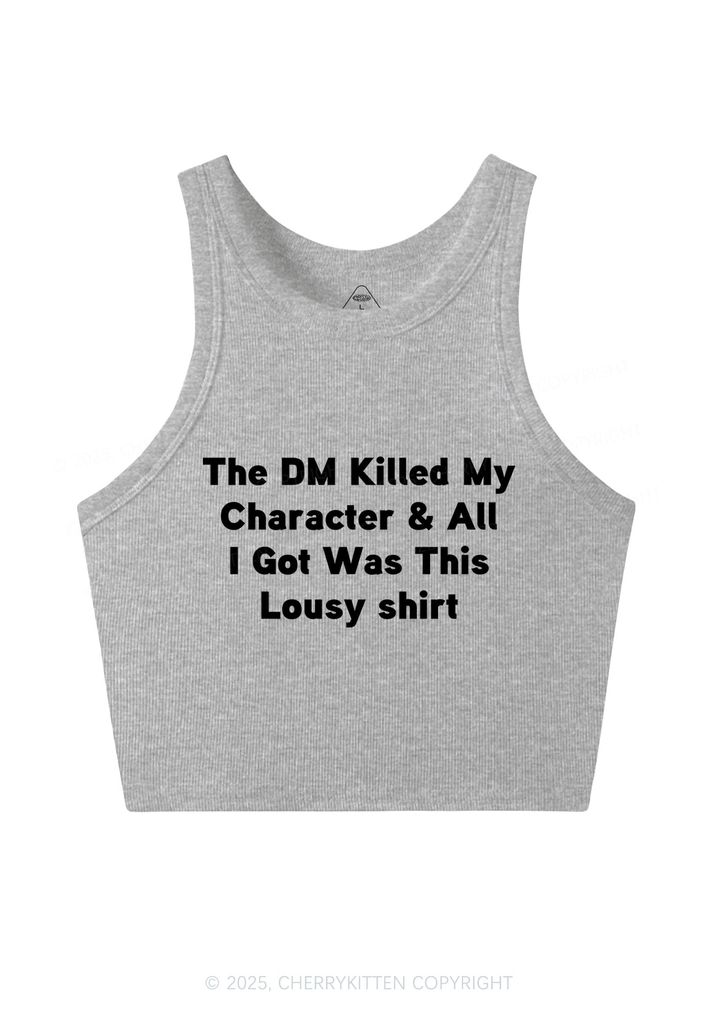 Killed Character I Got Lousy Y2K Crop Tank Top Cherrykitten