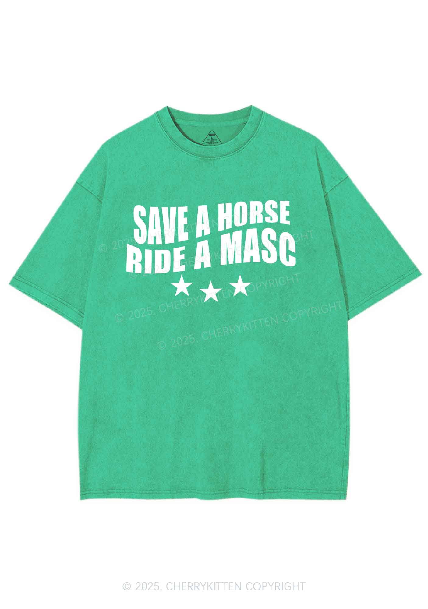 Ride A Masc Pride Y2K Shirts Washed Tee Cherrykitten