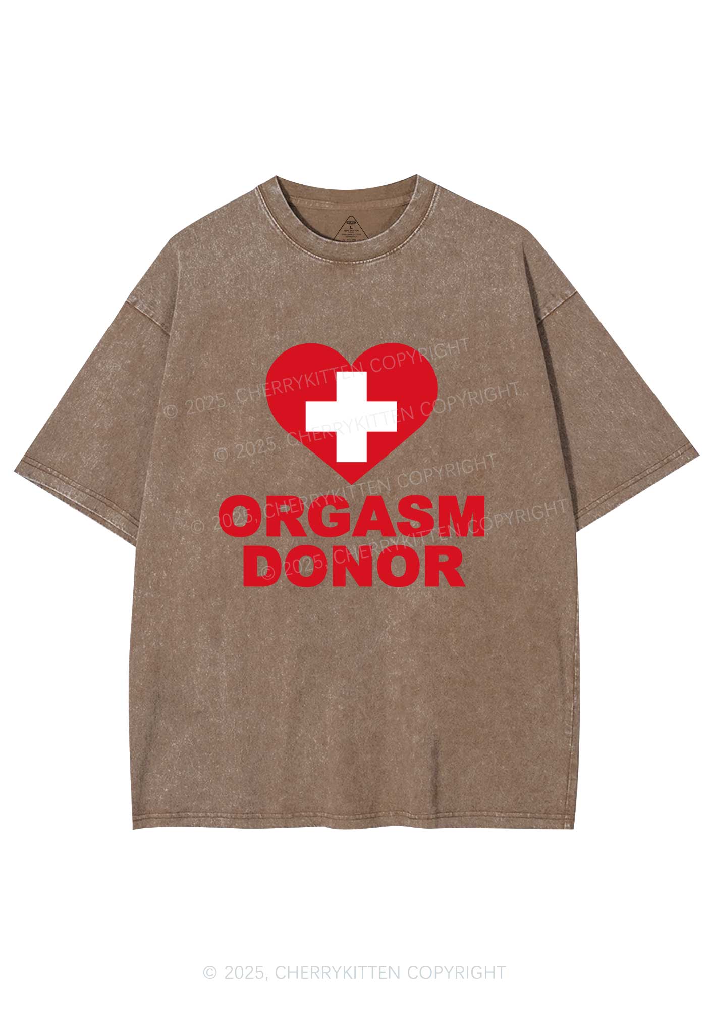 Orgxsm Donor Y2K Shirts Washed Tee Cherrykitten