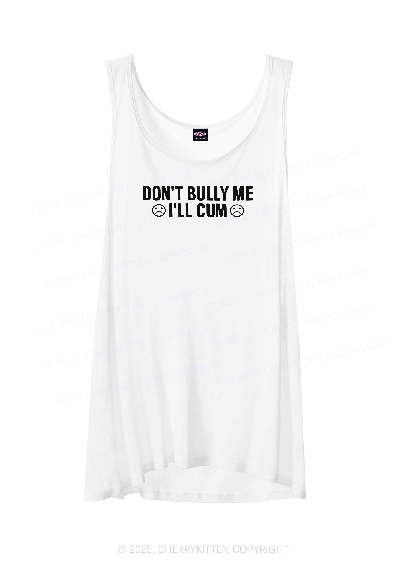 Dont Bully Me Y2K Sheer Boyfriend Tank Cherrykitten