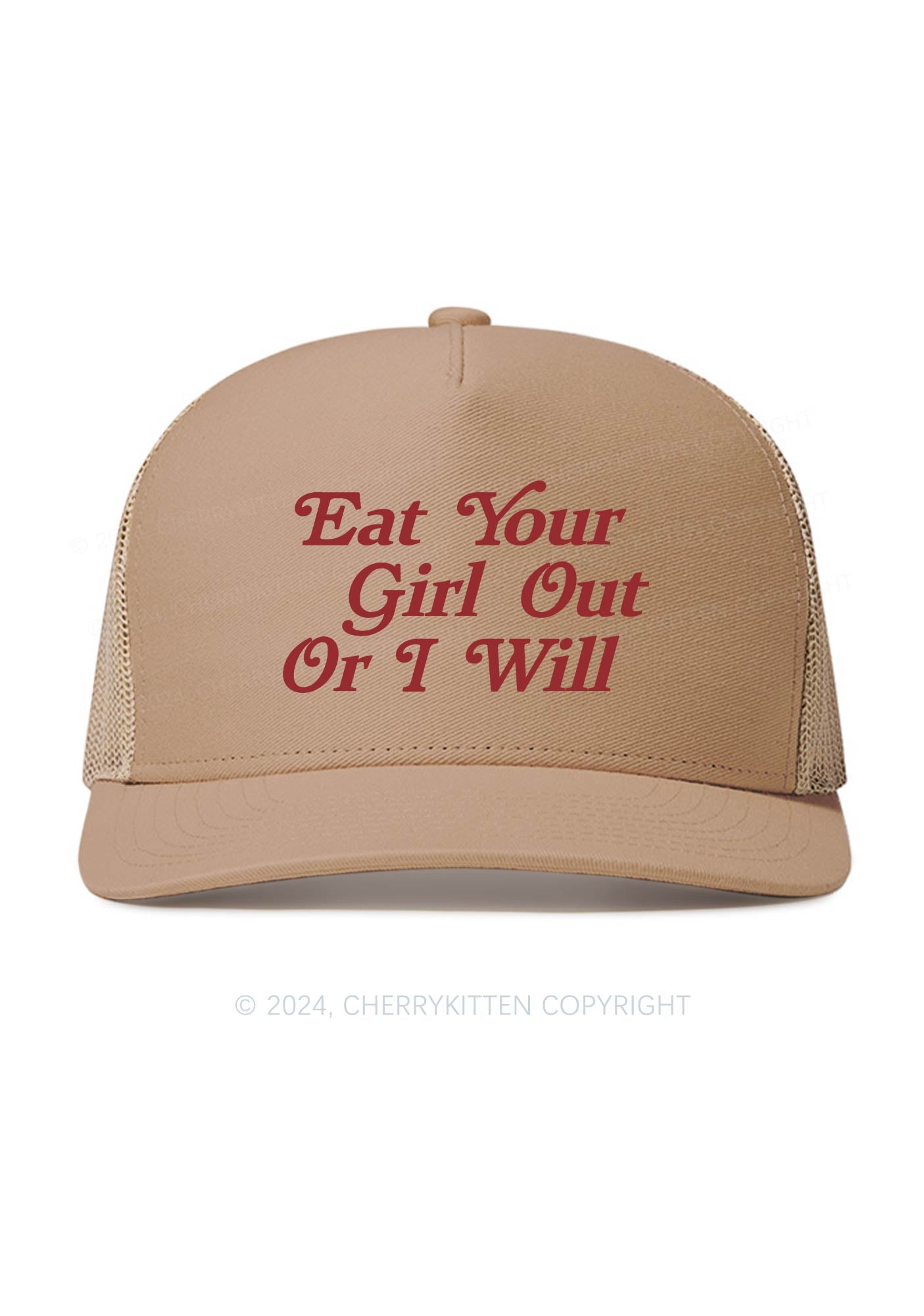 Eat Your Girl Out Y2K Trucker Mesh Hat Cherrykitten