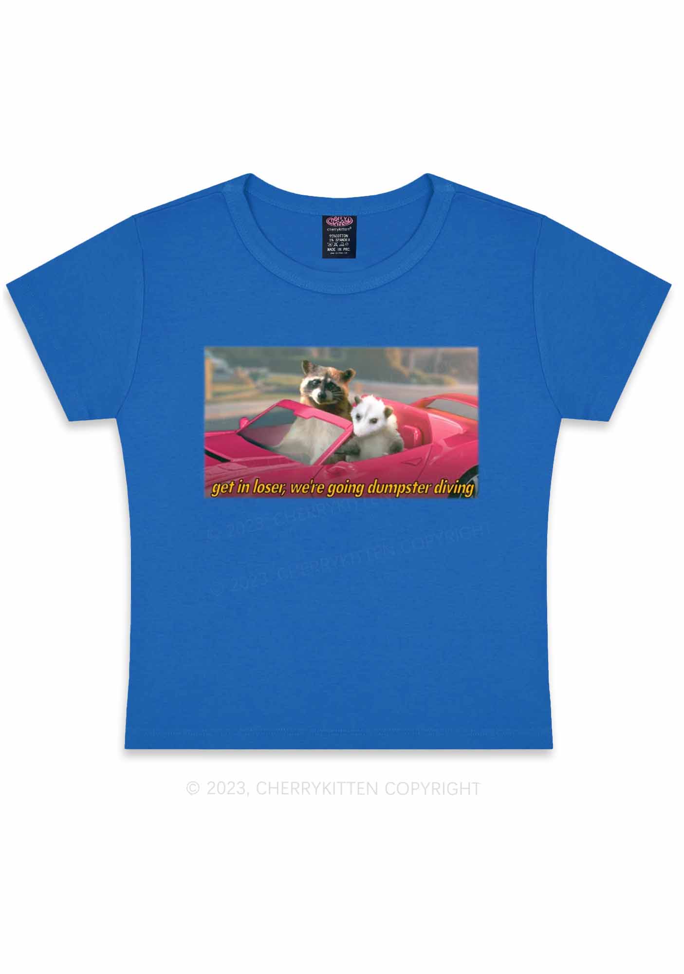 Get In Loser Y2K Baby Tee Cherrykitten