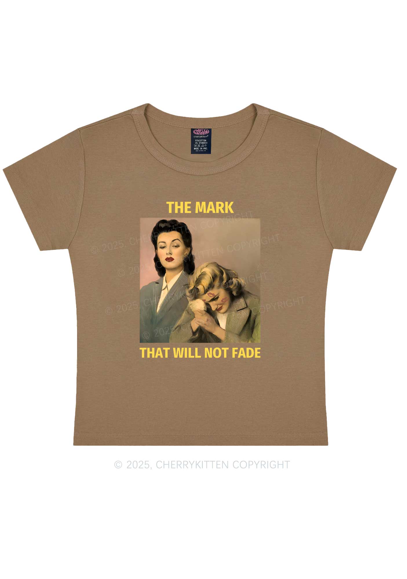 Mark Will Not Fade Pride Y2K Baby Tee Cherrykitten