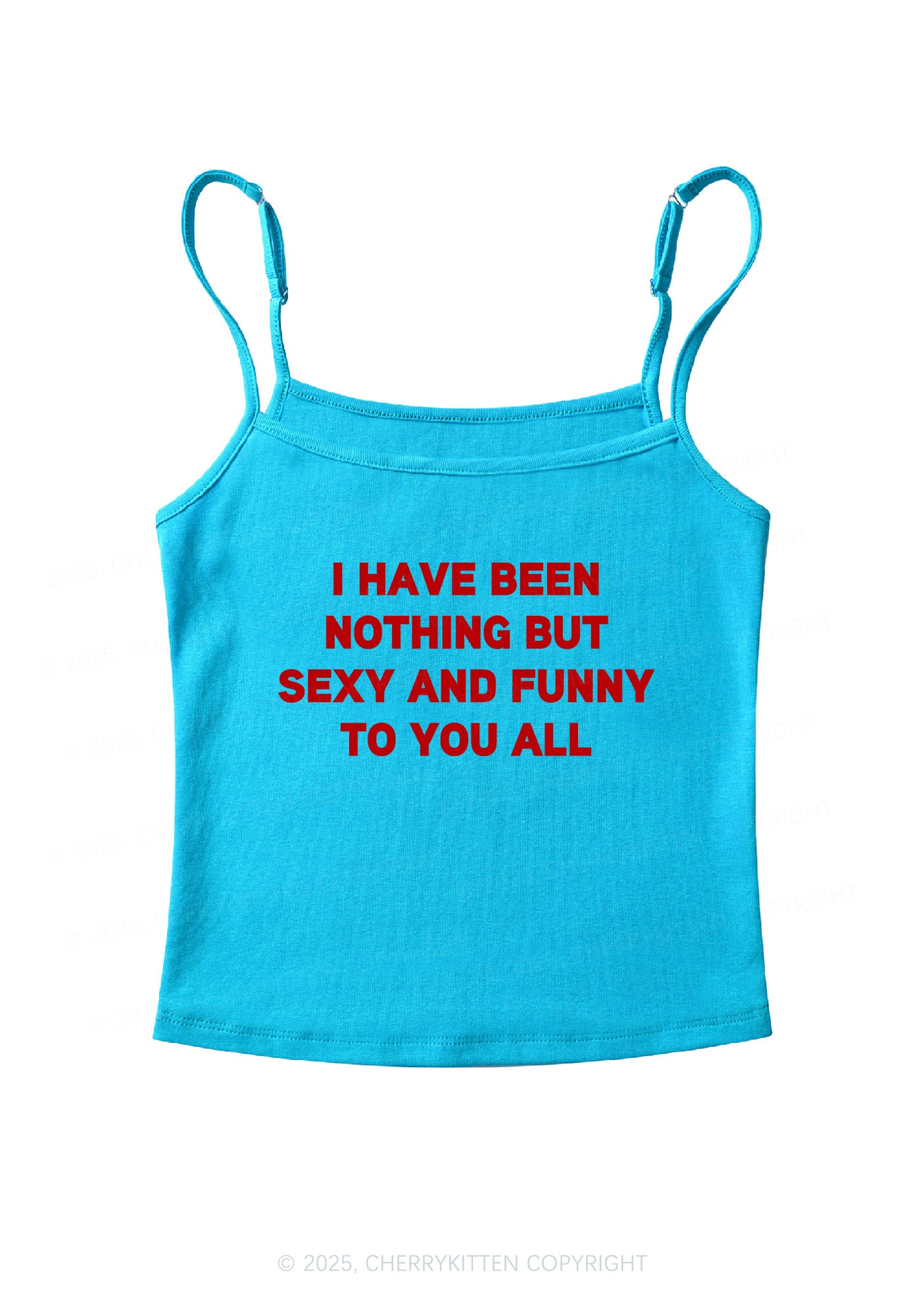 I Have Been Funny Y2K Spaghetti Strap Cami Cherrykitten