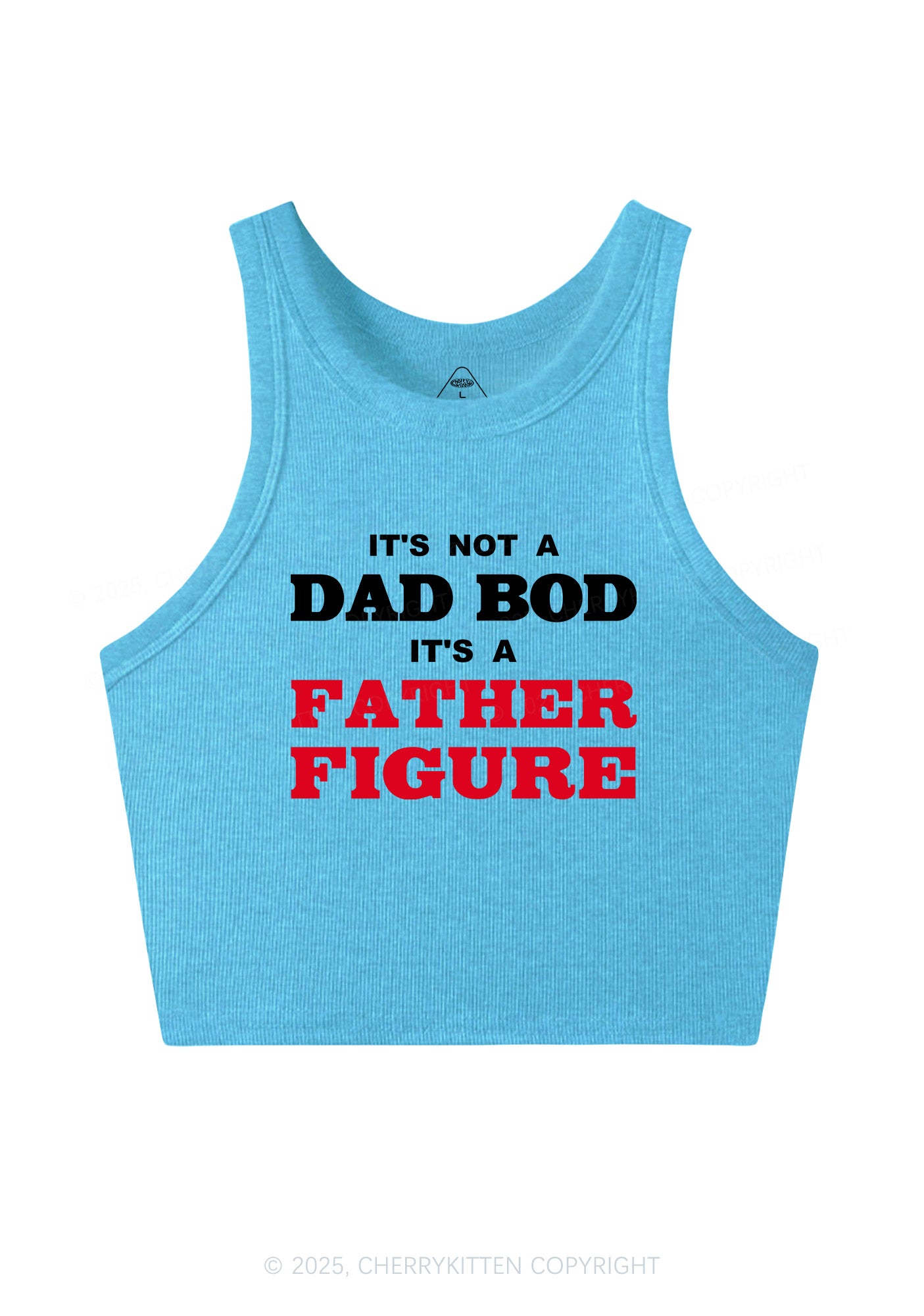 Dad Bod Father Figure Y2K Crop Tank Top Cherrykitten