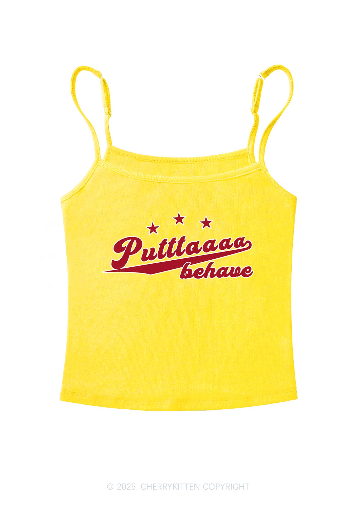 Putttaaaa Behave Y2K Spaghetti Strap Cami Cherrykitten