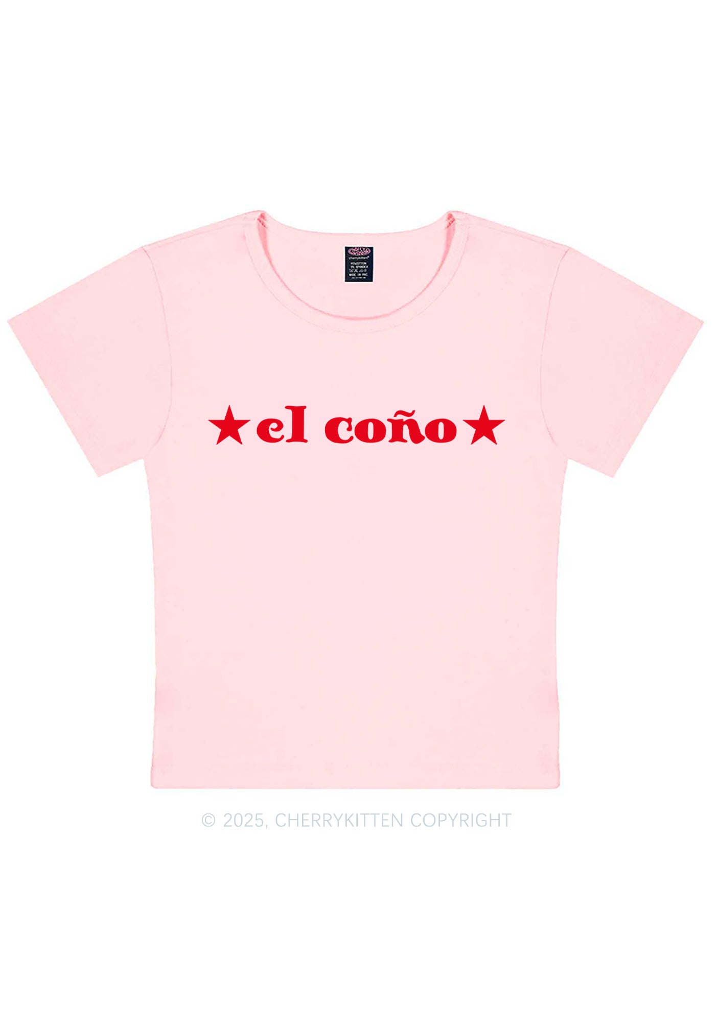El Cono Y2K Baby Tee Cherrykitten