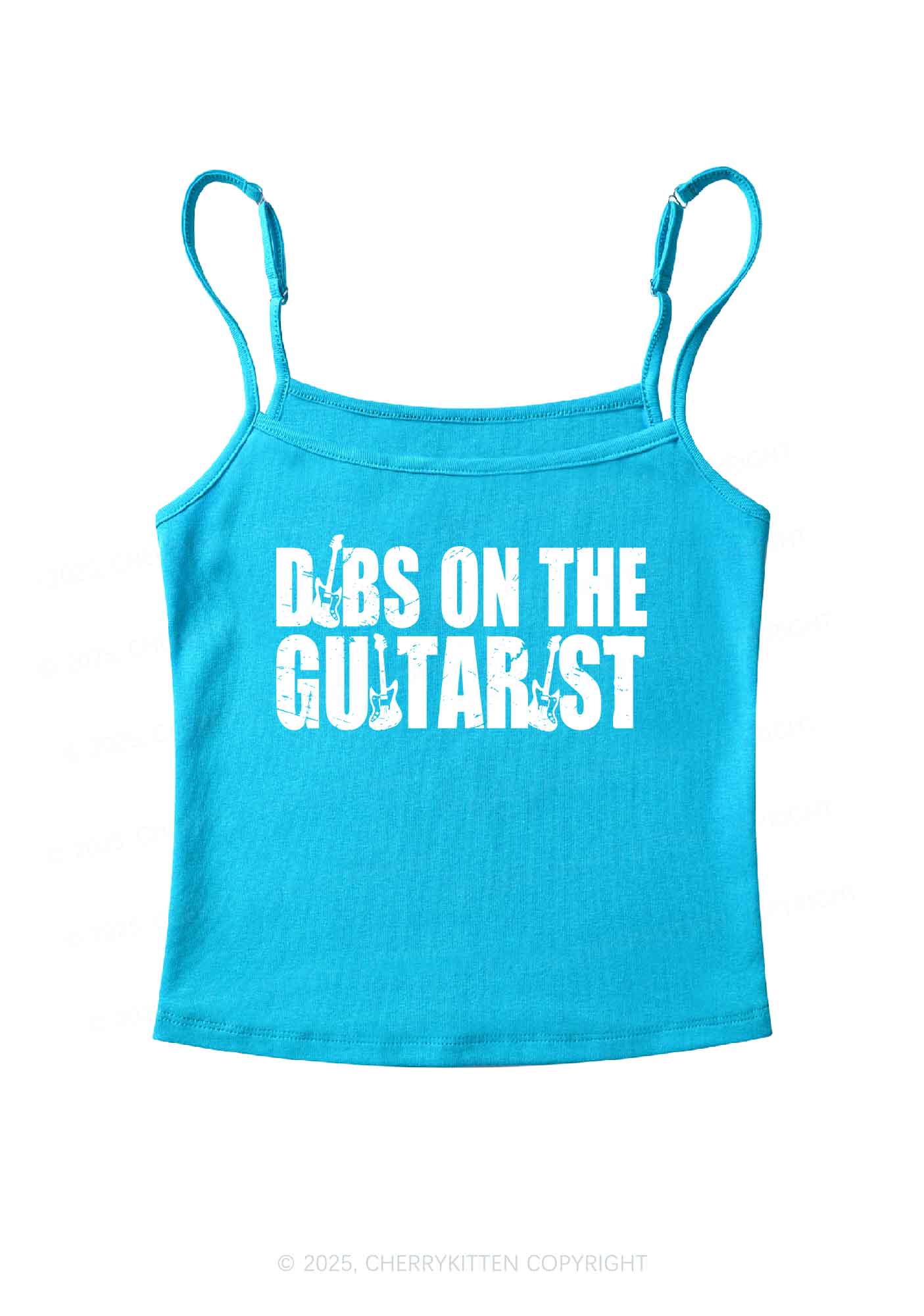 Dibs On The Guitarist Y2K Spaghetti Strap Cami Cherrykitten