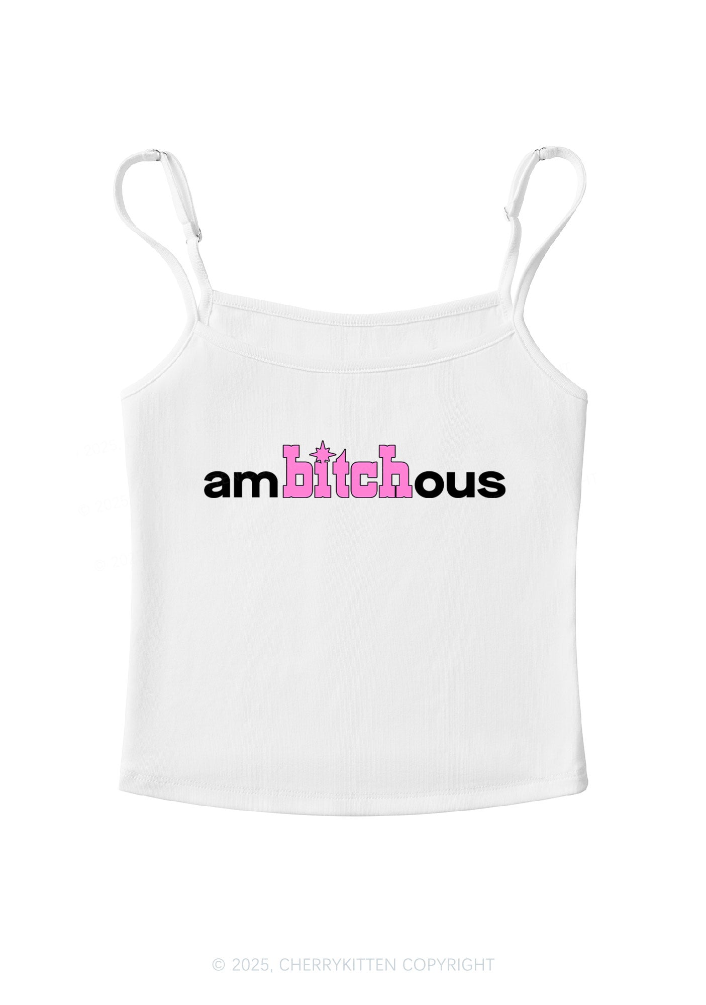 Ambxxchous Y2K Spaghetti Strap Cami Cherrykitten