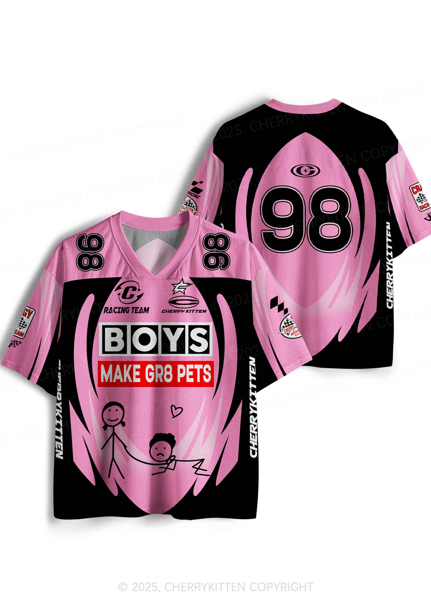 Custom Boys Make Gr8 Pets Y2K Sport Jersey Shirts Cherrykitten