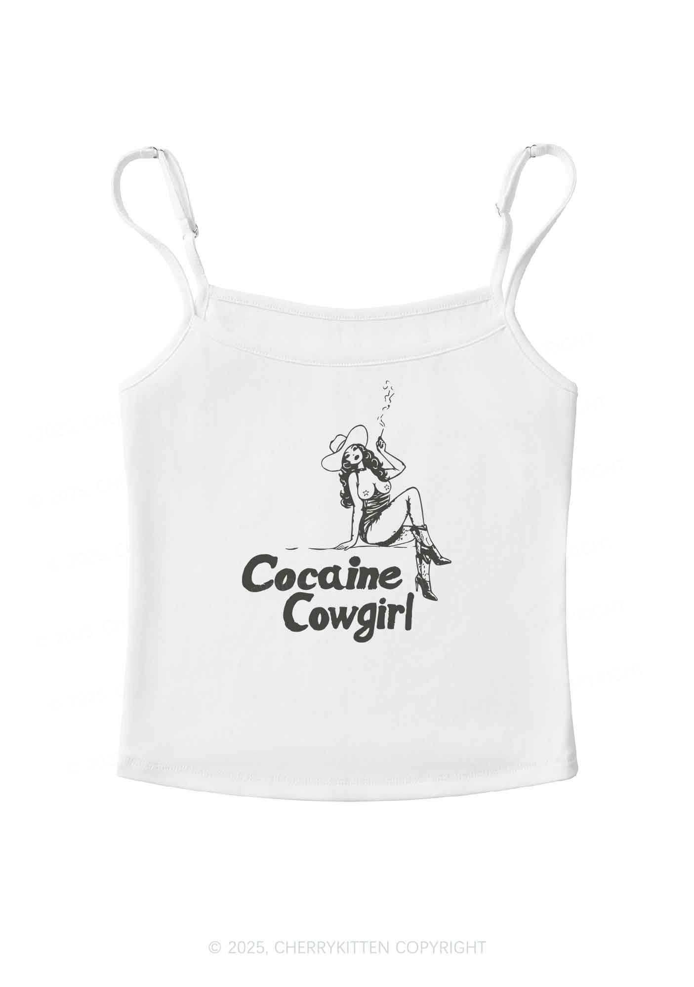 Cola Cowgirl Y2K Spaghetti Strap Cami Cherrykitten