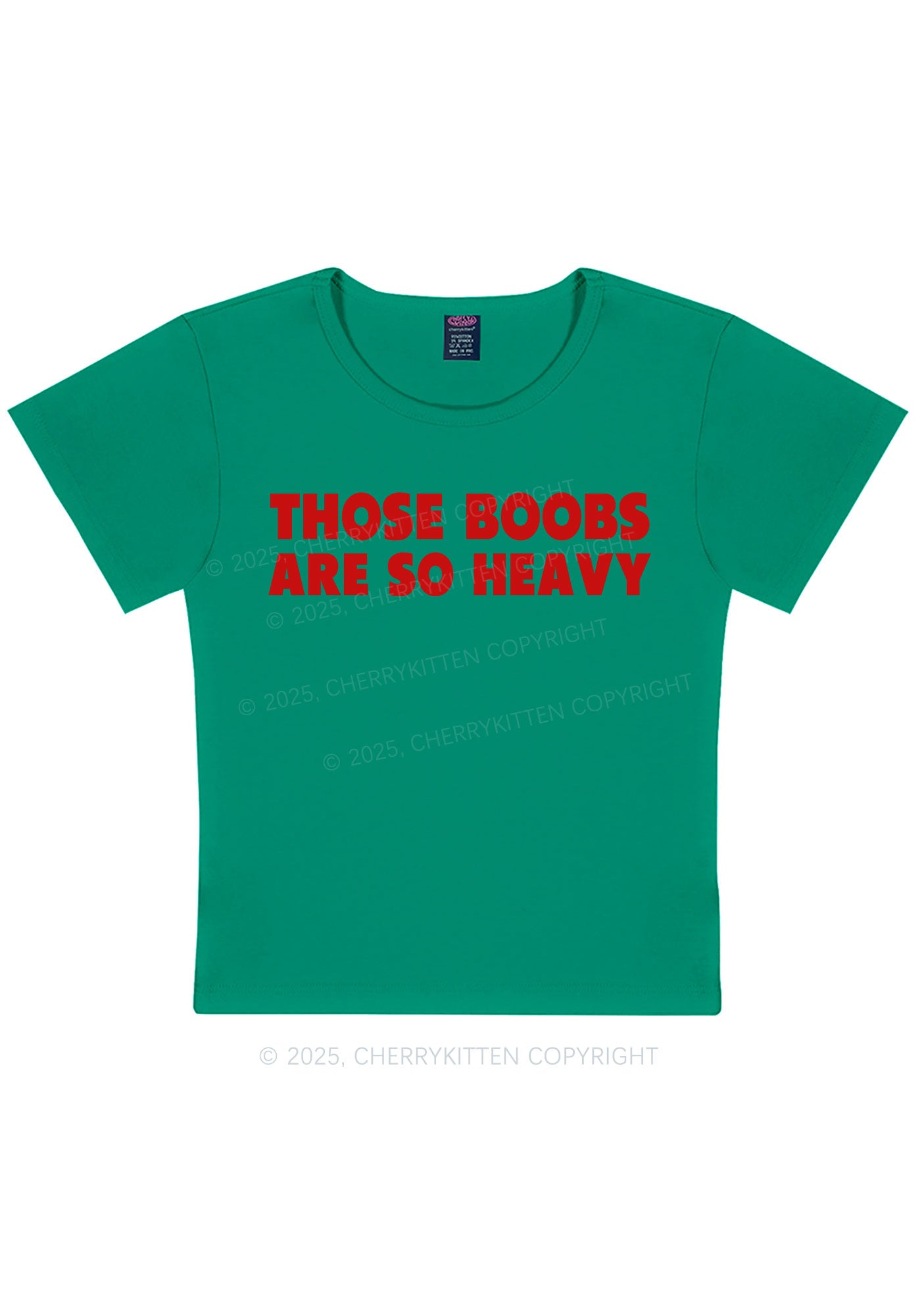 Bxxbs Are So Heavy Y2K Baby Tee Cherrykitten