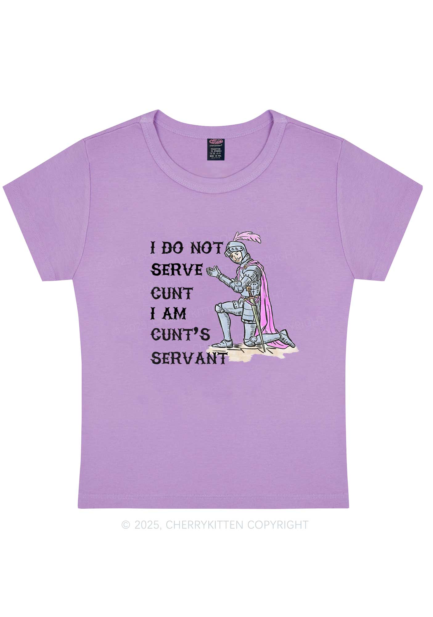 I Am Cxxt Servant Y2K Baby Tee Cherrykitten