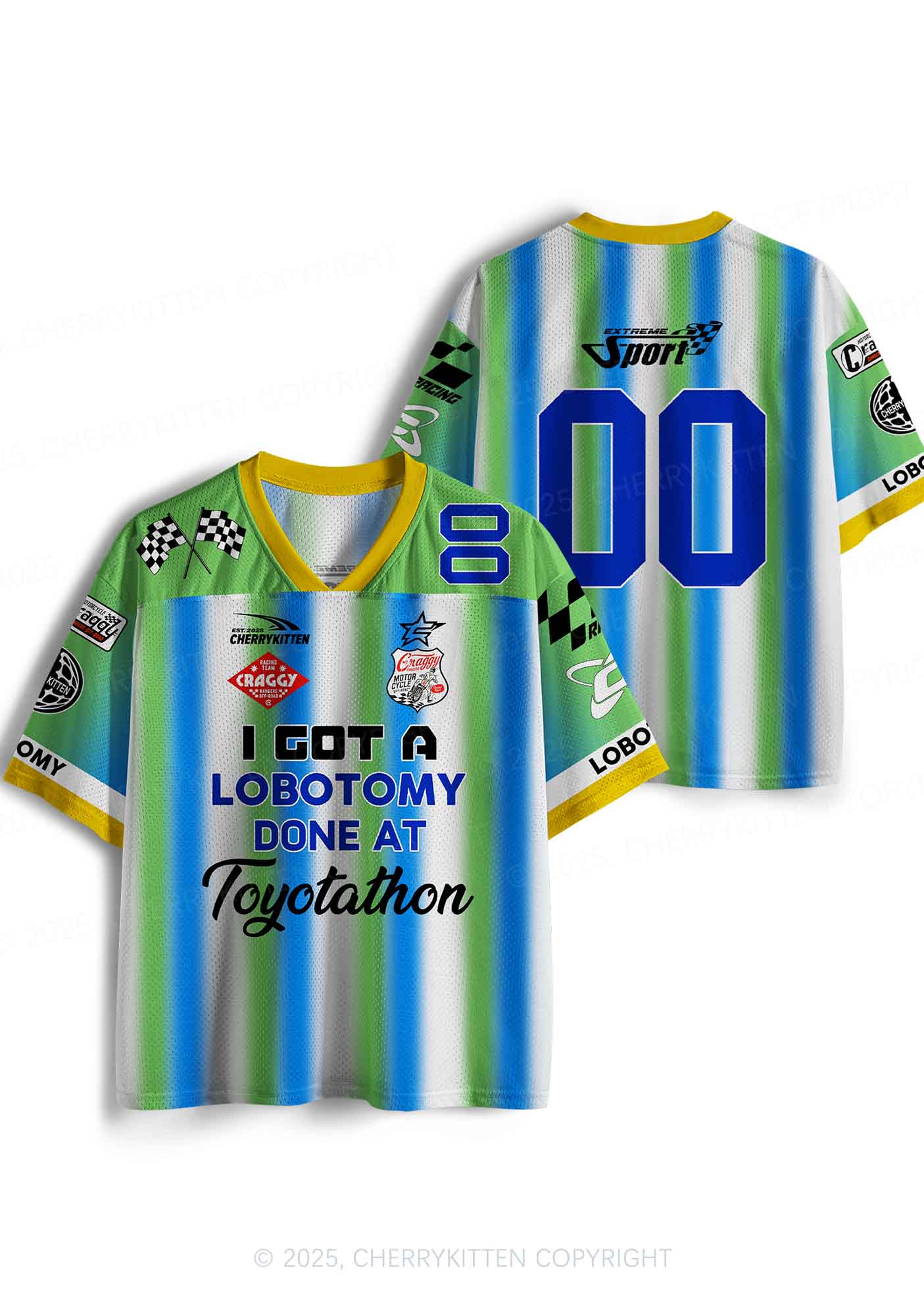 Custom Lobotomy At Toyotathon Y2K Sport Jersey Shirts Cherrykitten