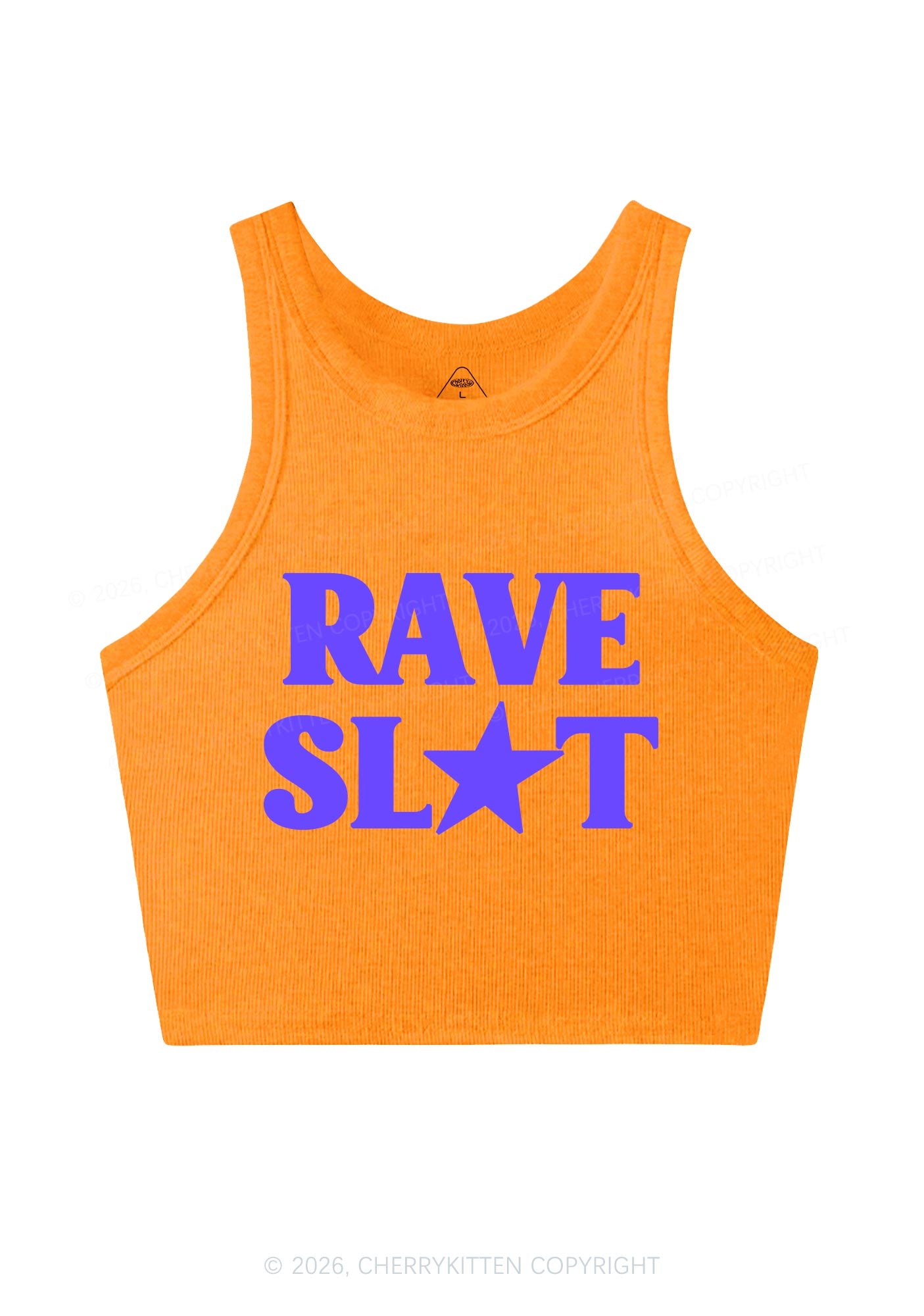Rave Slxt Y2K Crop Tank Top Cherrykitten