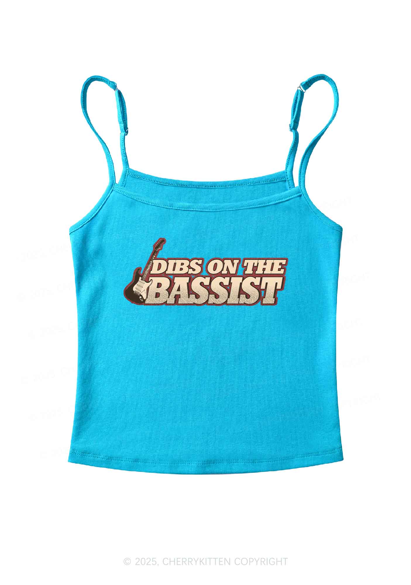 Dibs On The Bassist Y2K Spaghetti Strap Cami Cherrykitten