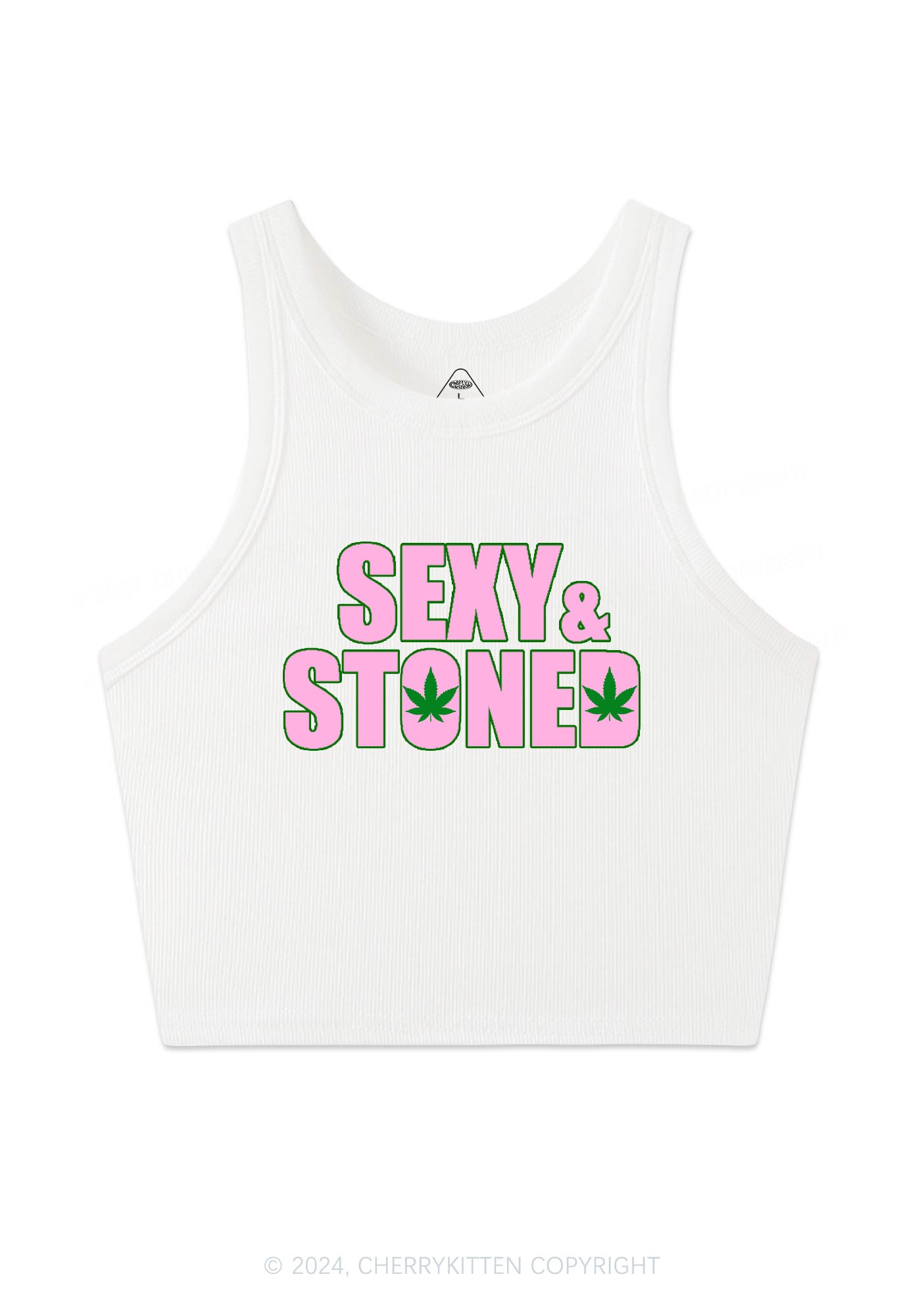 Sx Stoned Y2K Crop Tank Top Cherrykitten