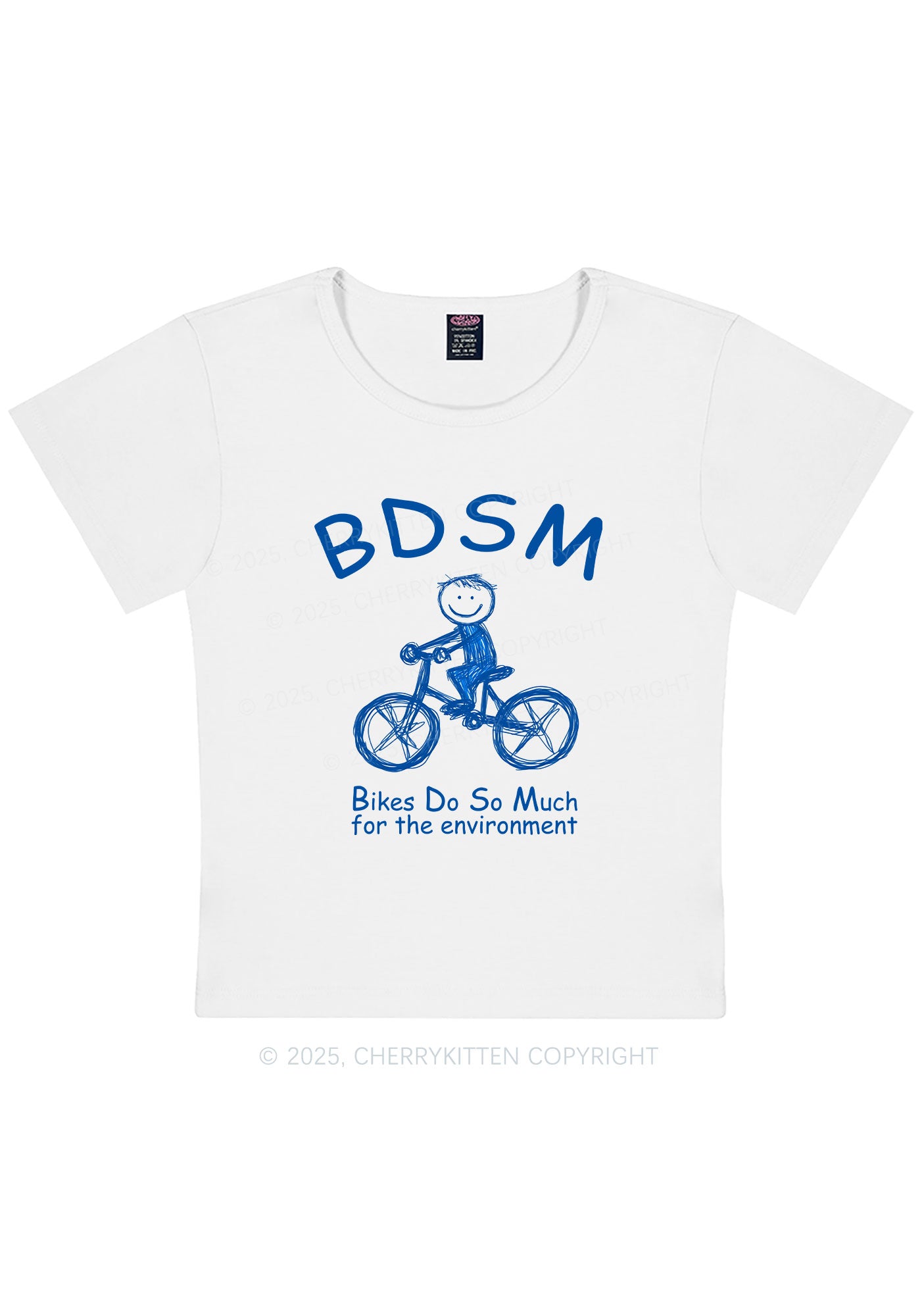 Bikes Do Much Environment Y2K Baby Tee Cherrykitten