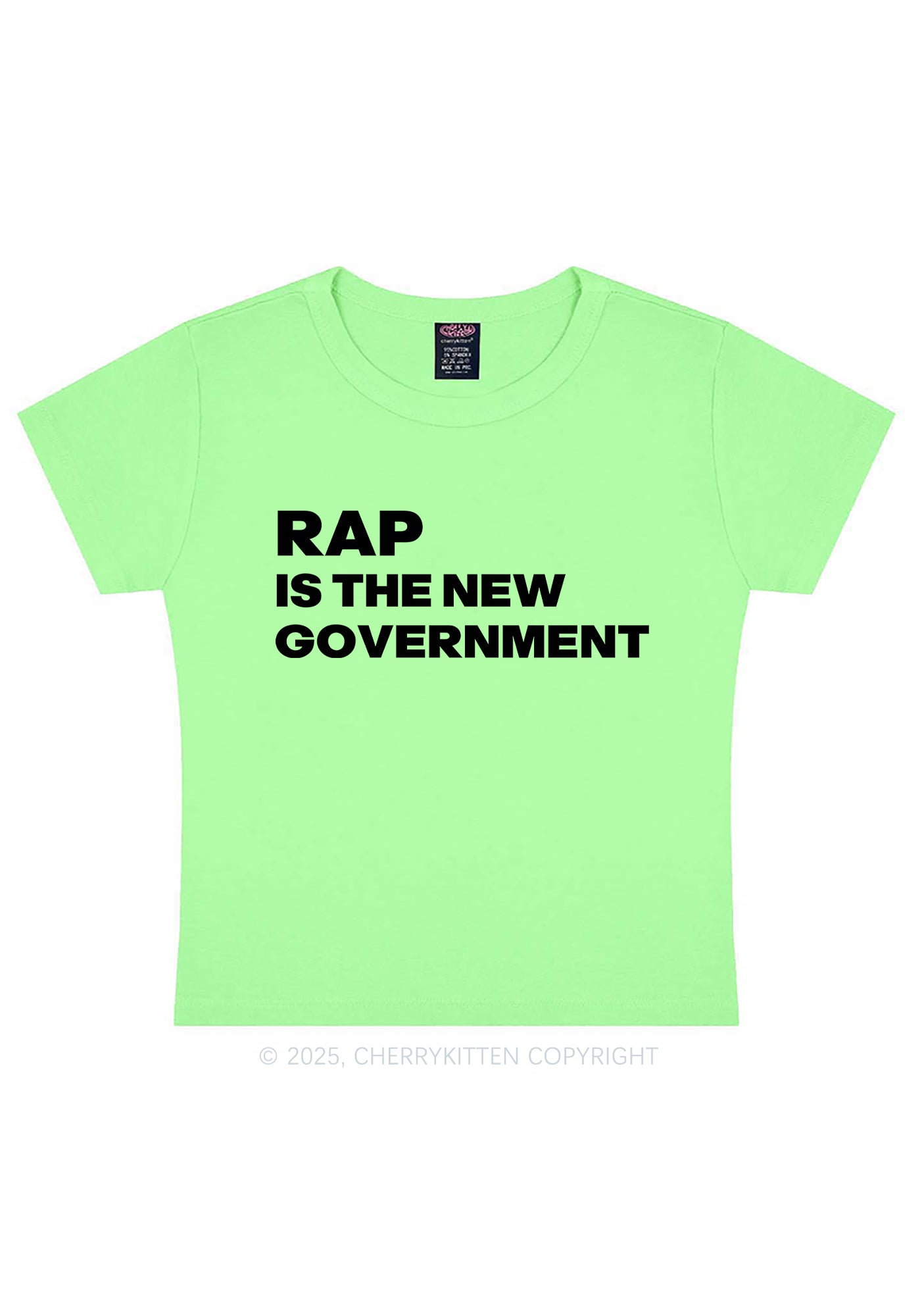 Rap Government Y2K Baby Tee Cherrykitten