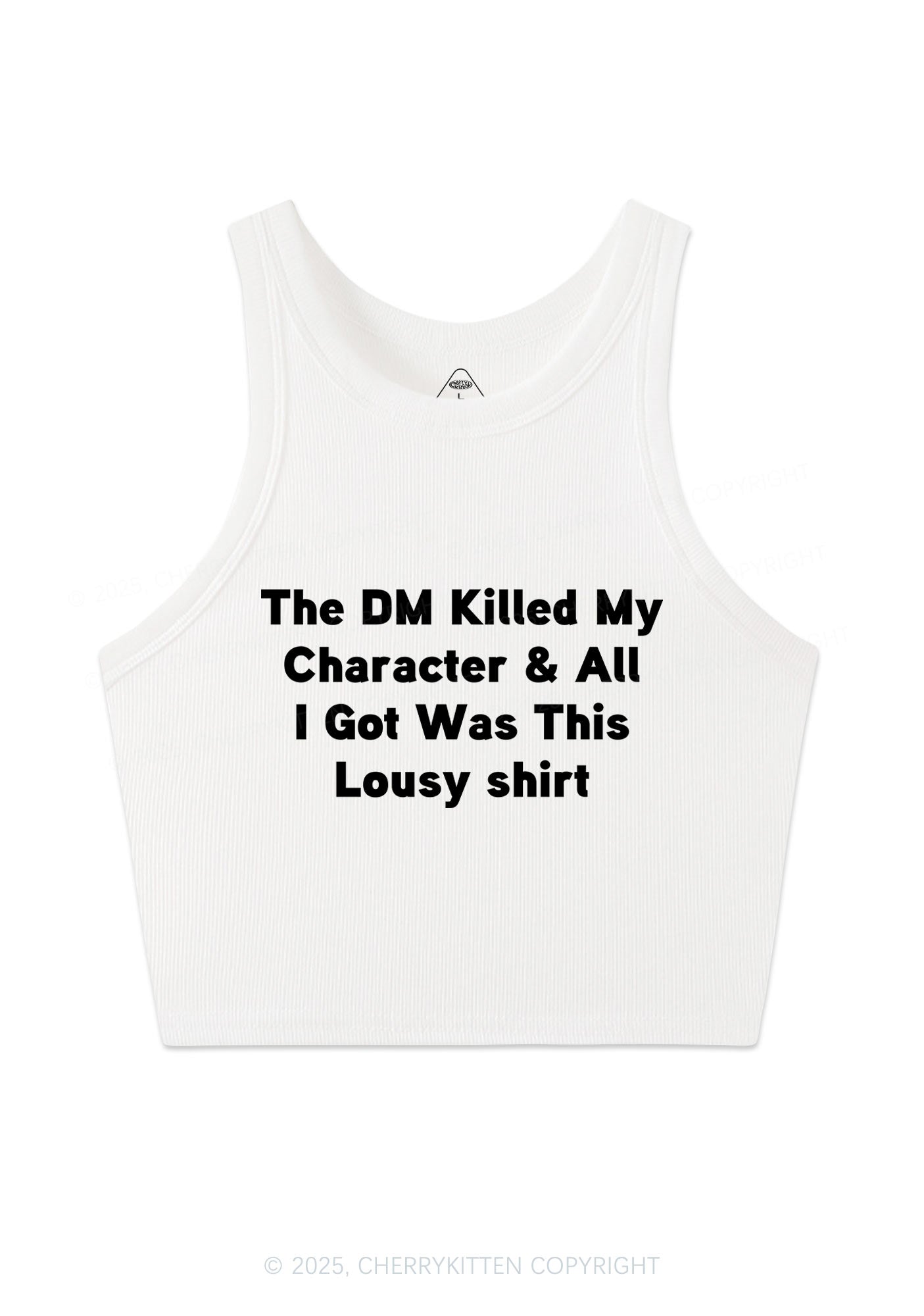 Killed Character I Got Lousy Y2K Crop Tank Top Cherrykitten