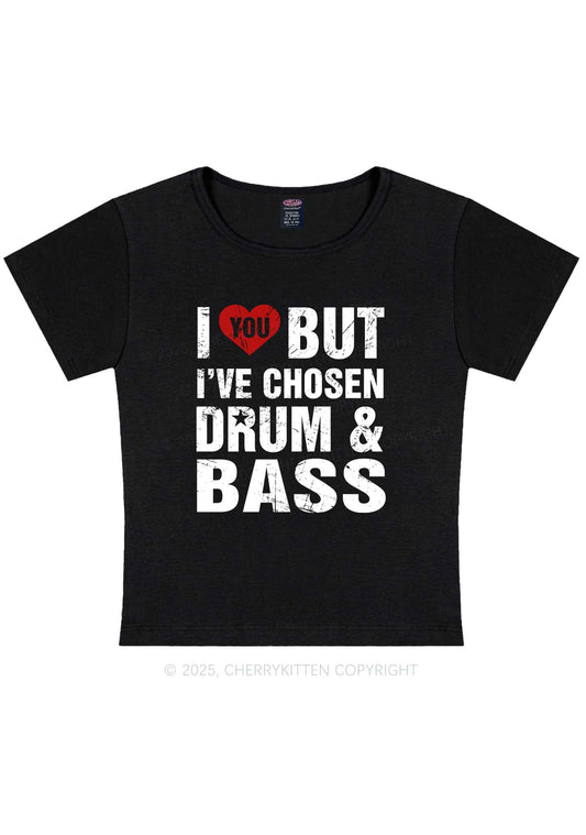 Chosen Drum And Bass Y2K Baby Tee Cherrykitten