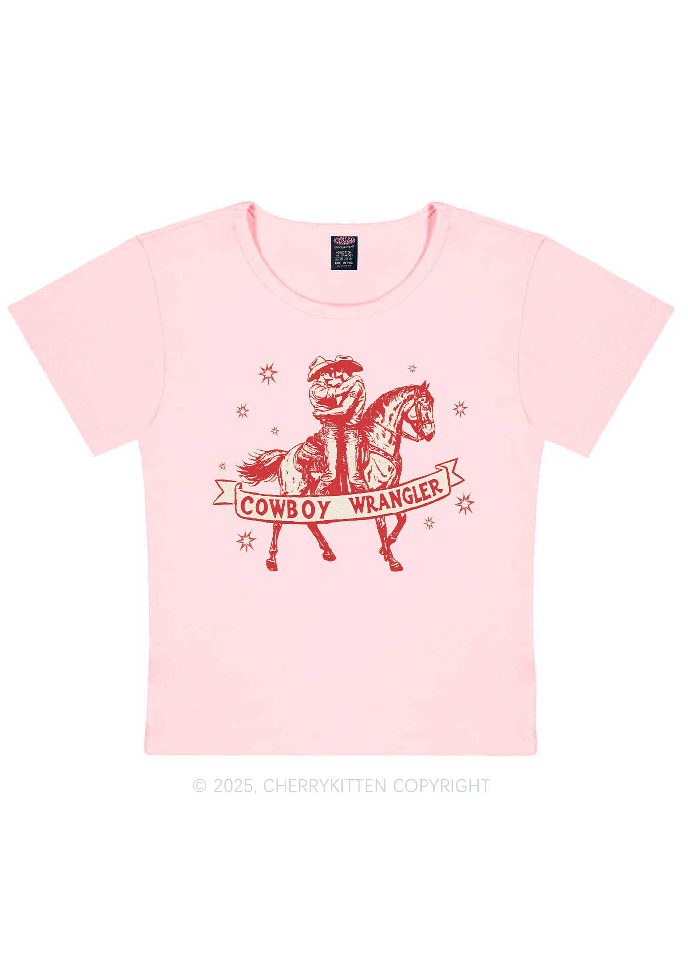 Cowboy Wrangler Pride Y2K Baby Tee Cherrykitten