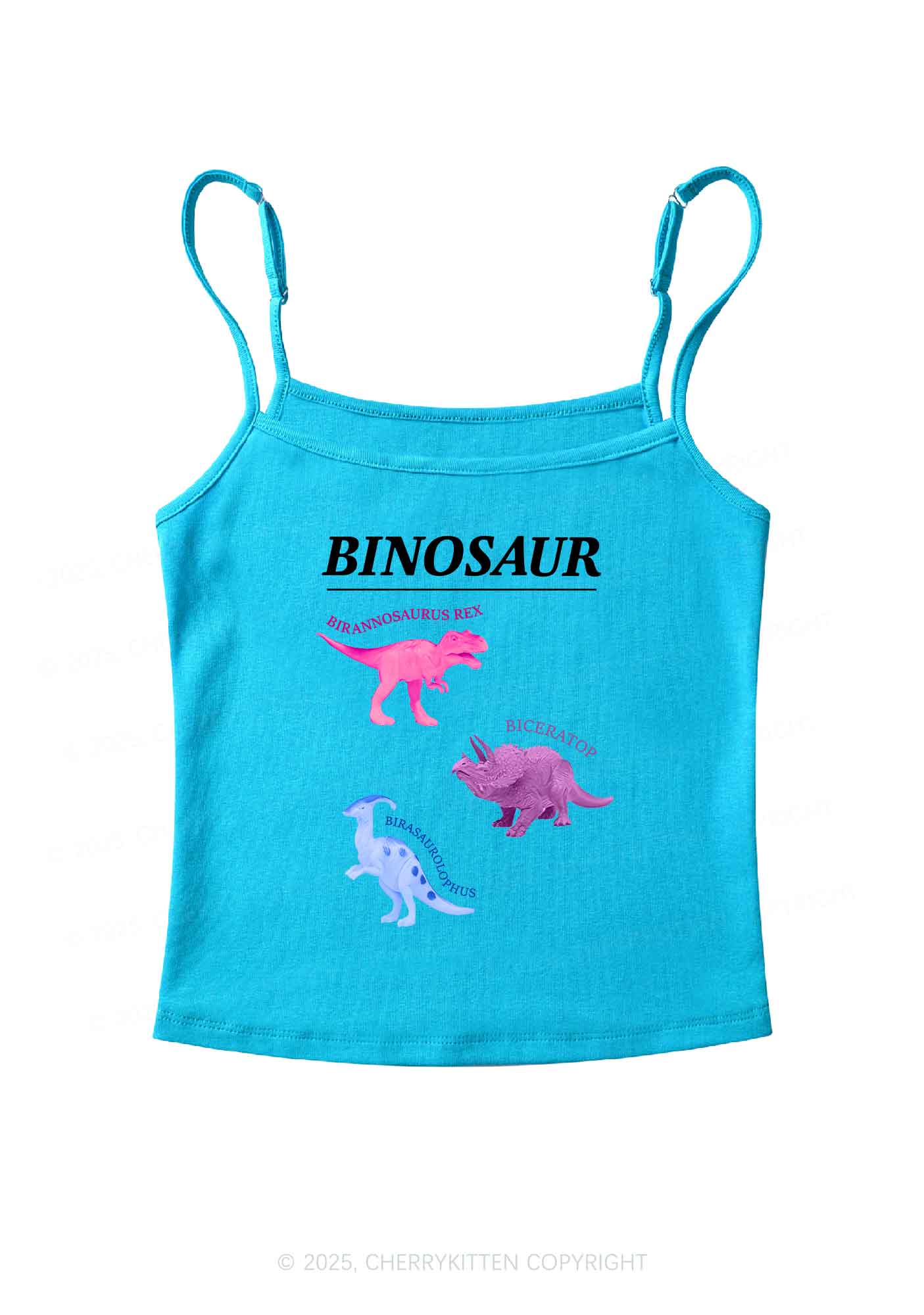 Binosaur Pride Y2K Spaghetti Strap Cami Cherrykitten