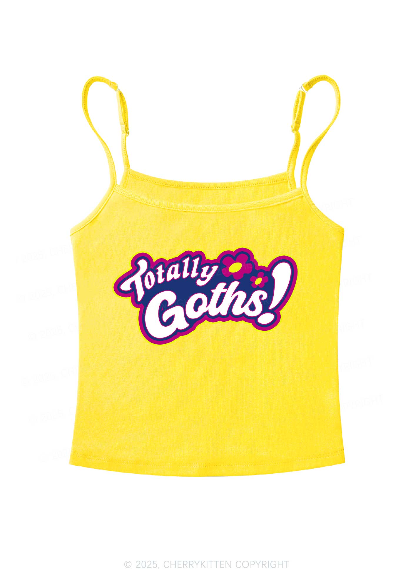Totally Goths Y2K Spaghetti Strap Cami Cherrykitten
