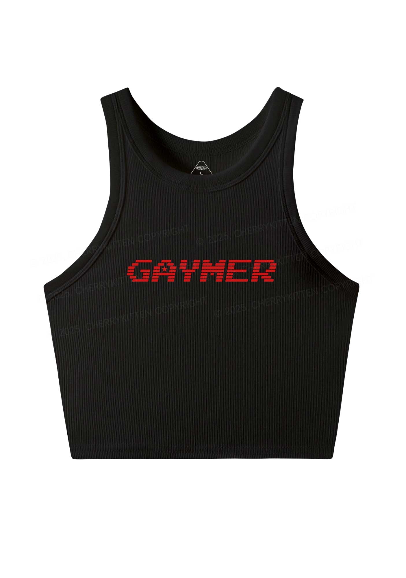 Gaymer Pride Y2K Crop Tank Top Cherrykitten