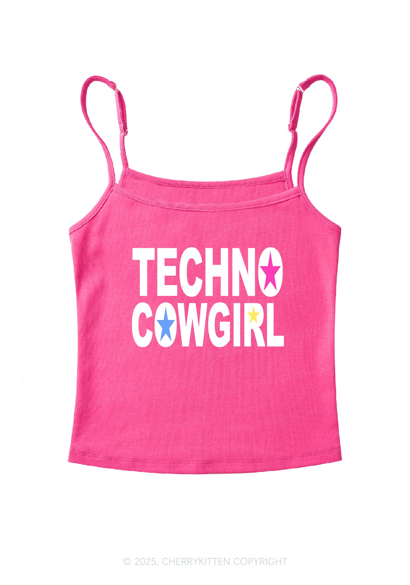 Techno Cowgirl Y2K Spaghetti Strap Cami Cherrykitten