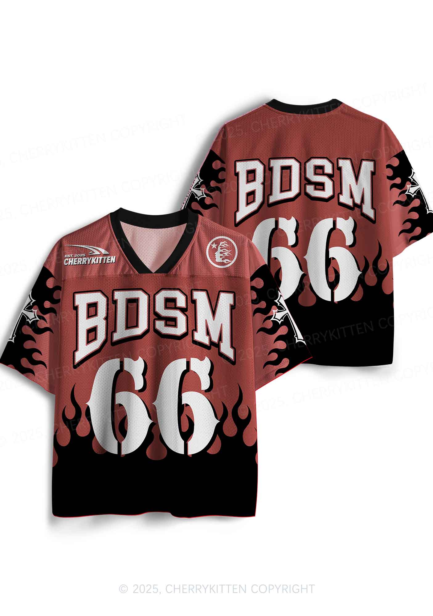 Custom BDSM Y2K Sport Jersey Shirts Cherrykitten