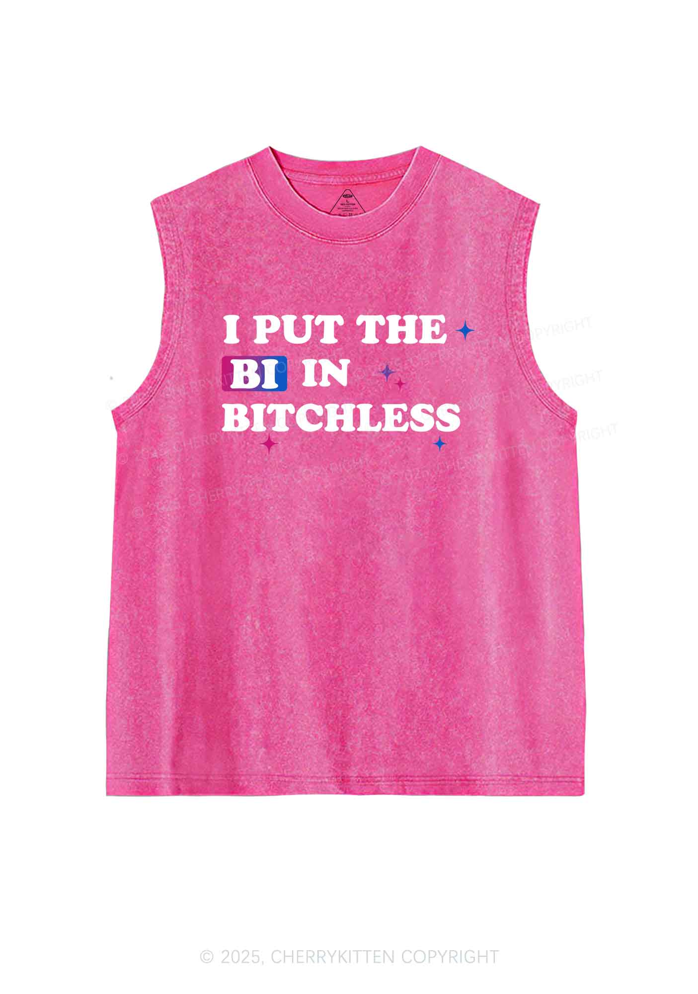 Put BI In Bxxchless Pride Y2K Washed Muscle Tank Cherrykitten