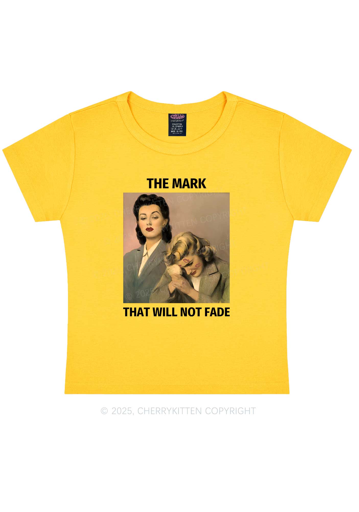Mark Will Not Fade Pride Y2K Baby Tee Cherrykitten