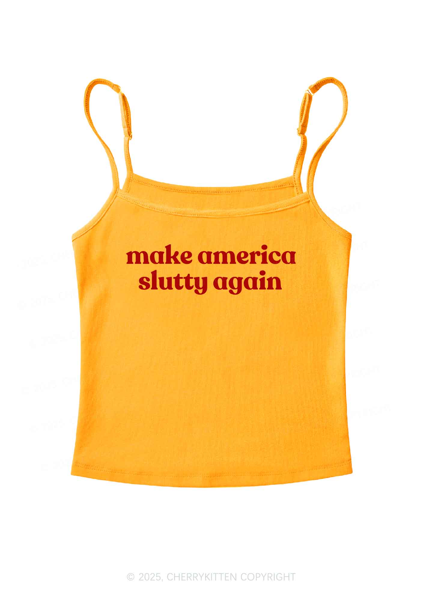 Make America Slxtty Again Y2K Spaghetti Strap Cami Cherrykitten