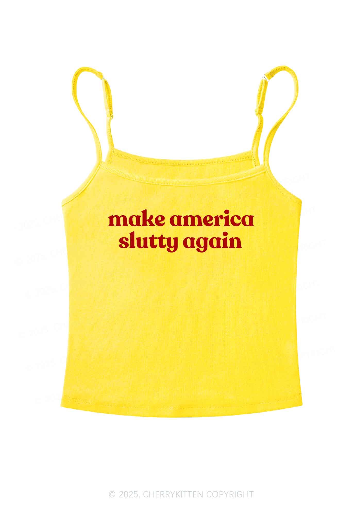 Make America Slxtty Again Y2K Spaghetti Strap Cami Cherrykitten