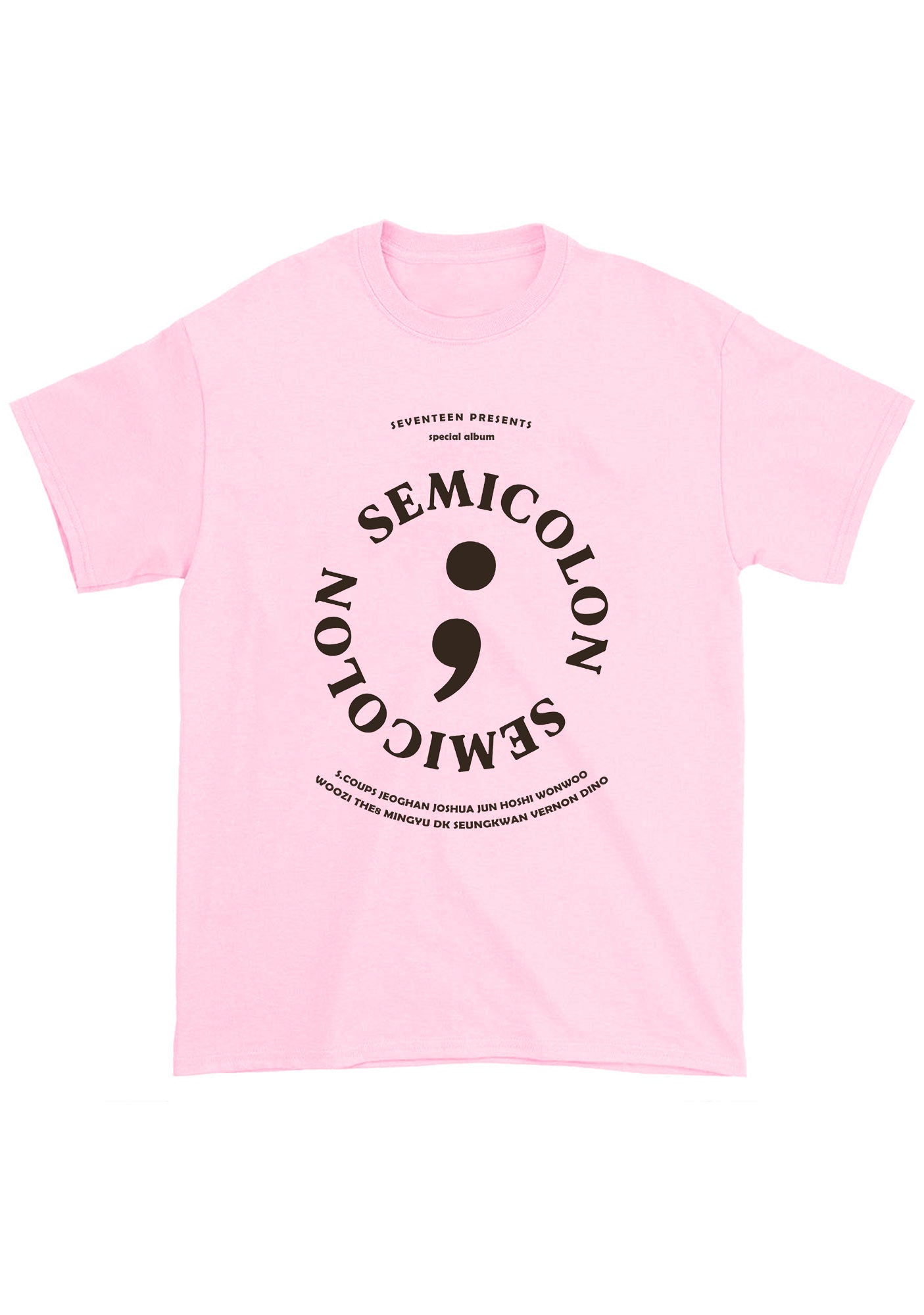 Semicolon Svt Kpop Chunky Shirt