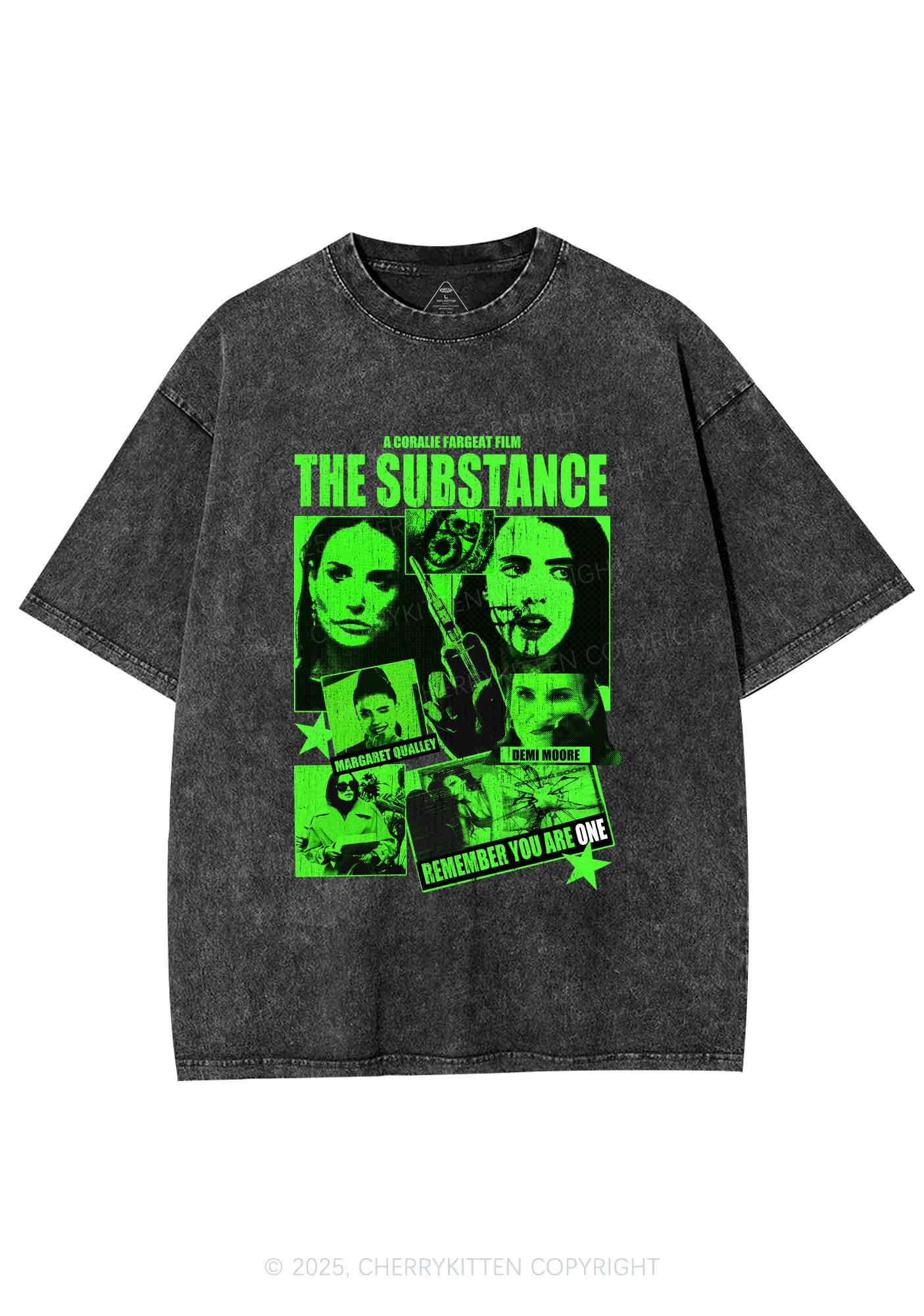 Halloween The Horror Movie Y2K Shirts Washed Tee Cherrykitten